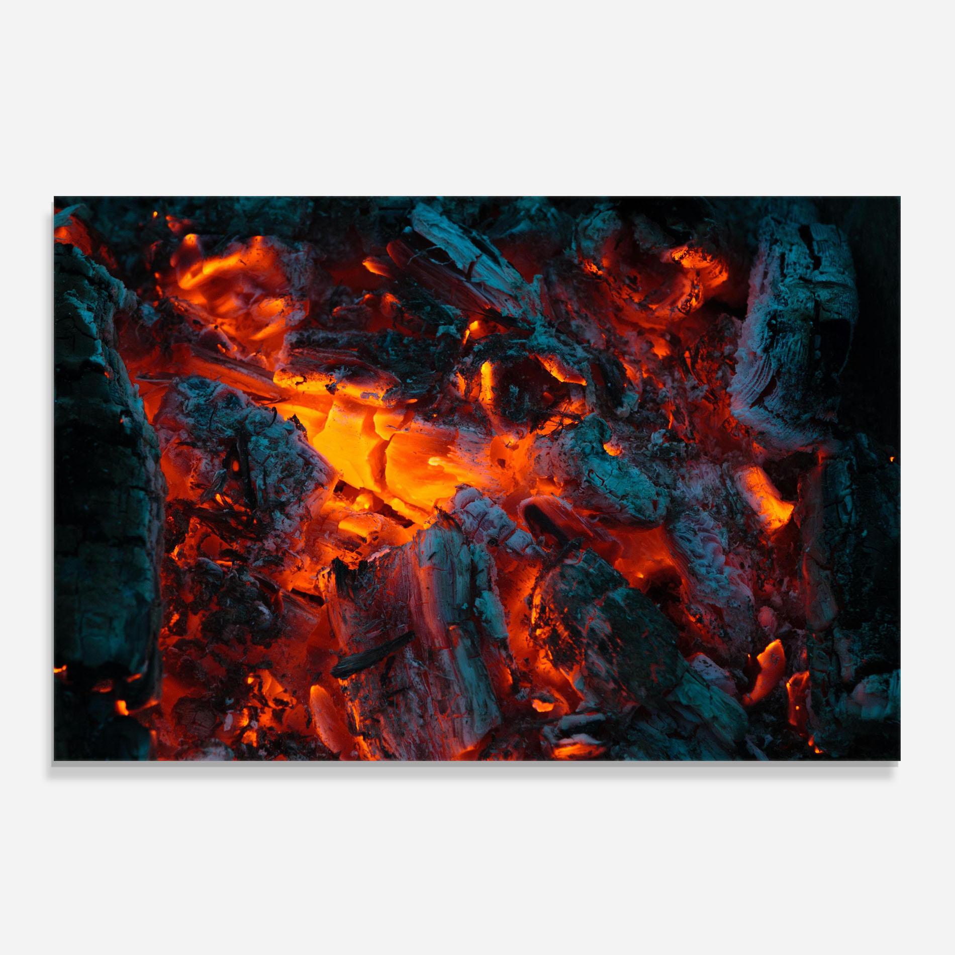Küchenrückwand Glas Wild Fire mockup 0