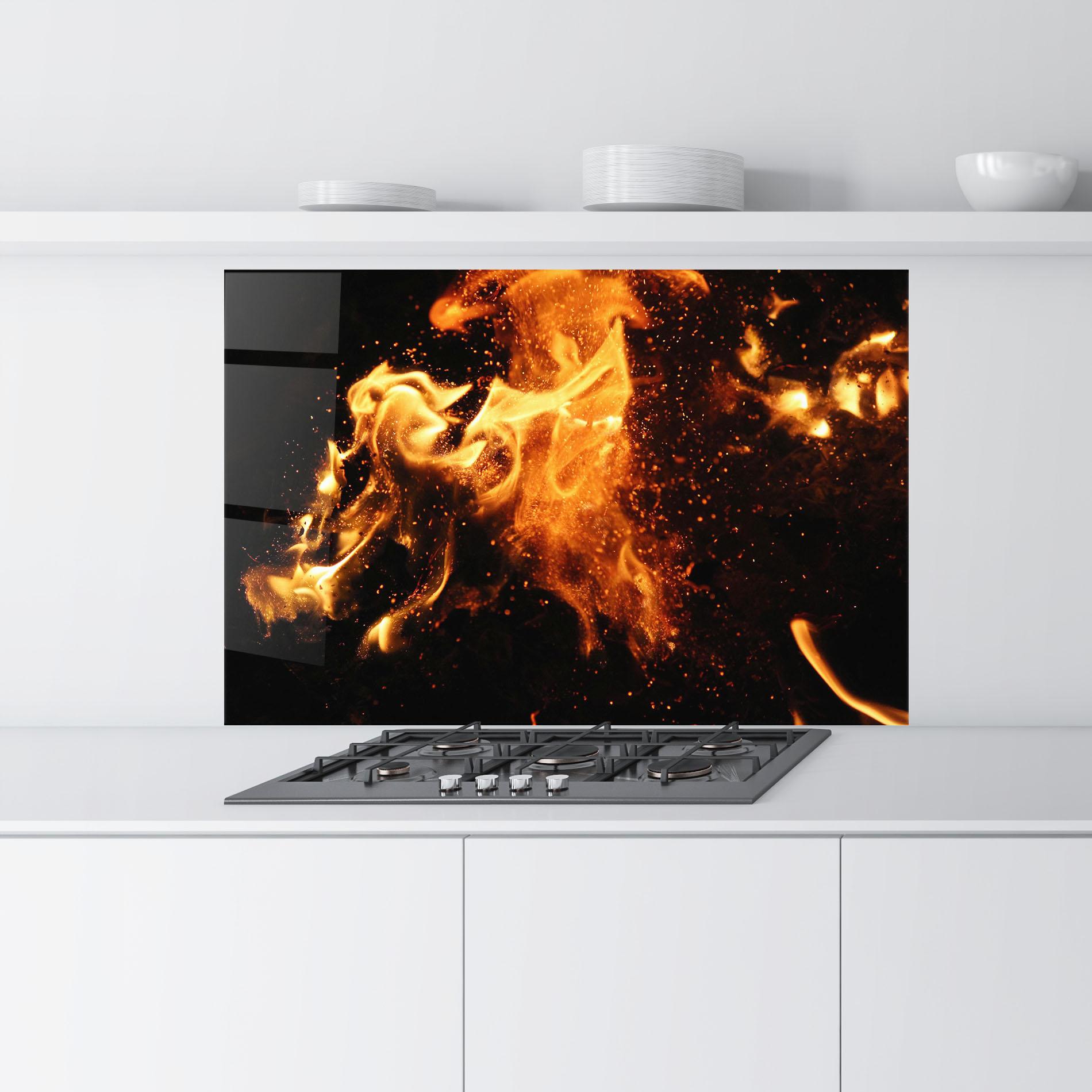 Küchenrückwand Glas Close Up mockup 9