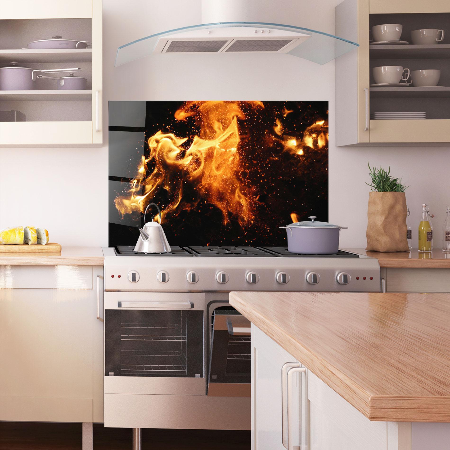 Küchenrückwand Glas Close Up mockup 1