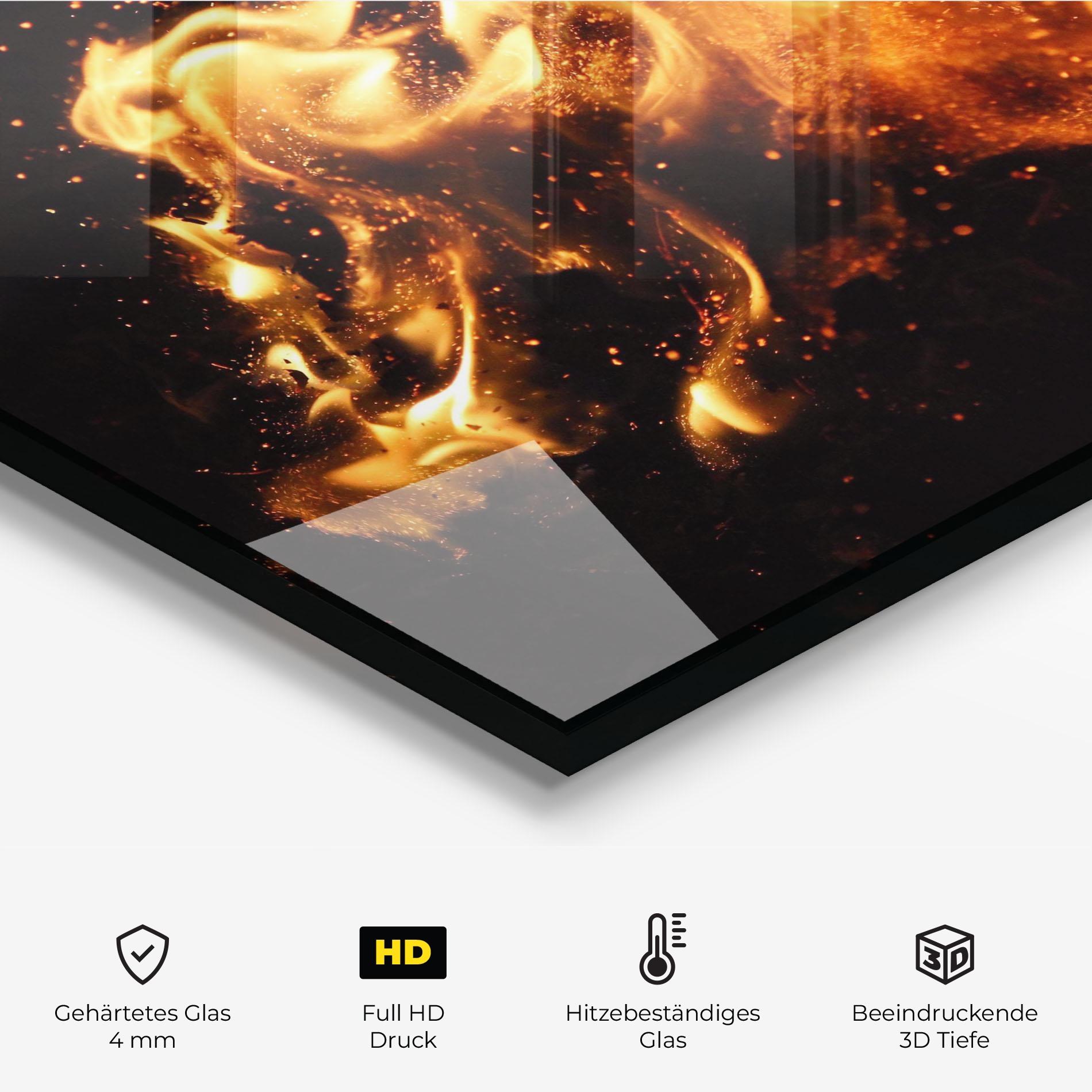 Küchenrückwand Glas Close Up mockup 2