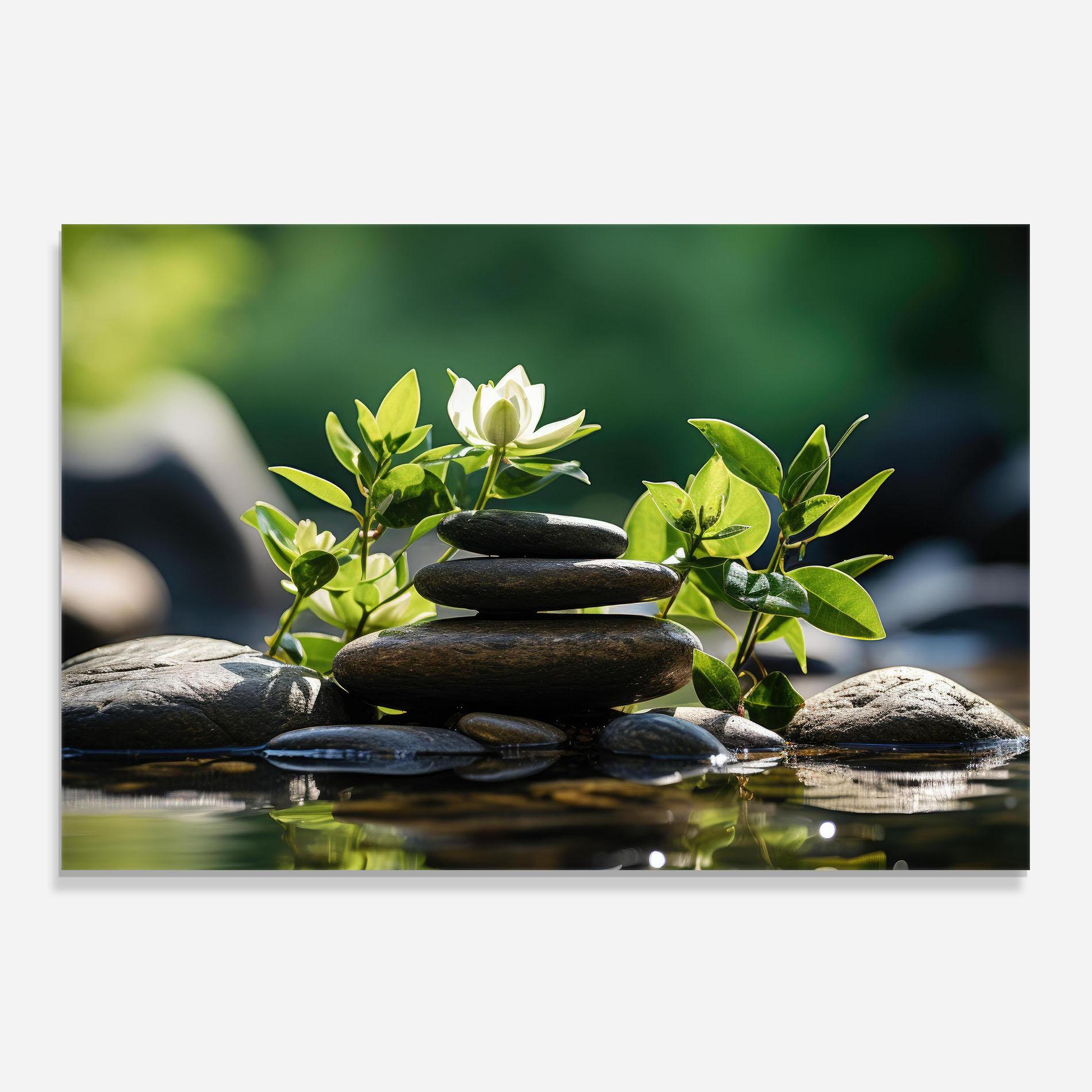 Küchenrückwand Glas Cinematic Stones mockup 0