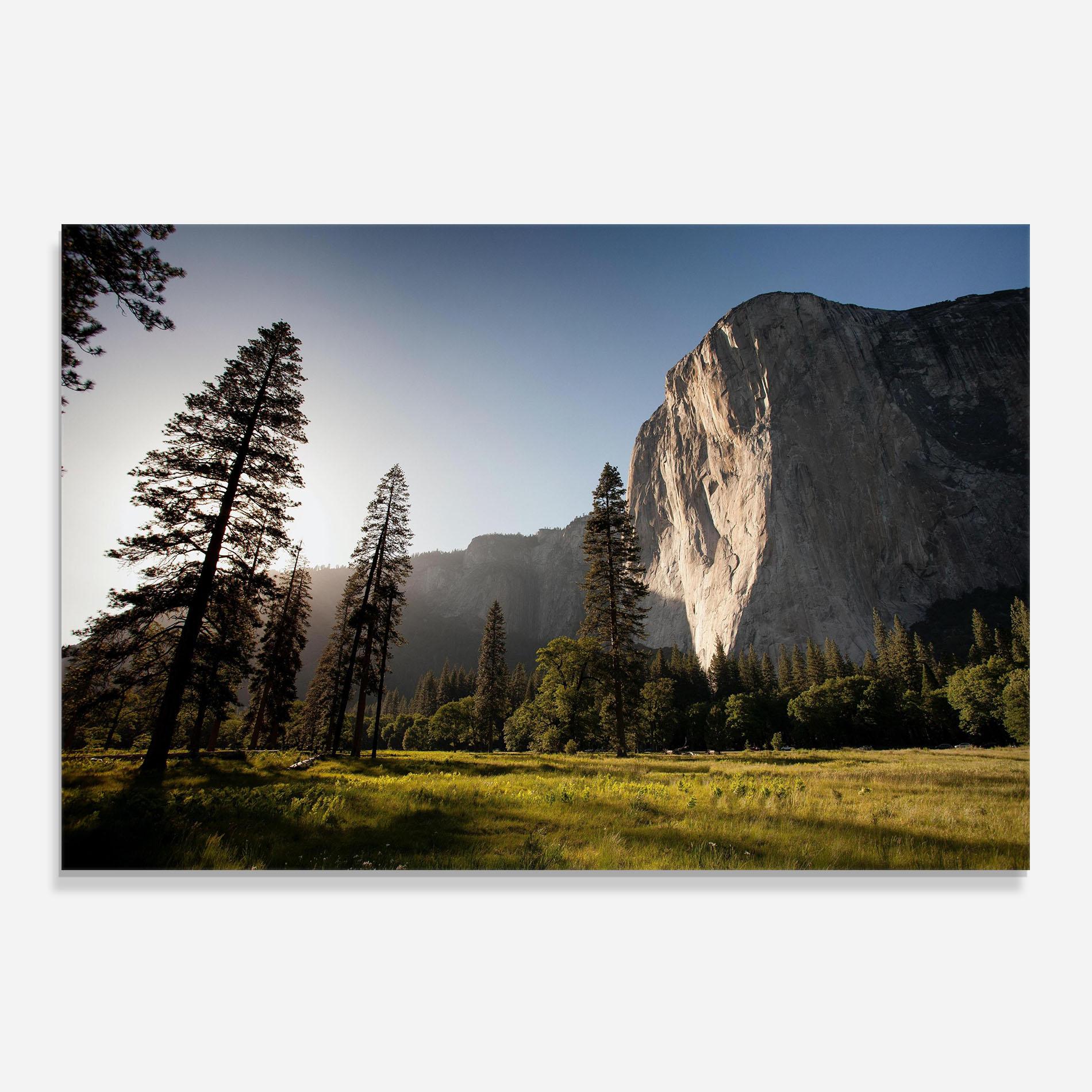 Küchenrückwand Glas Mountain Relaxing View mockup 0