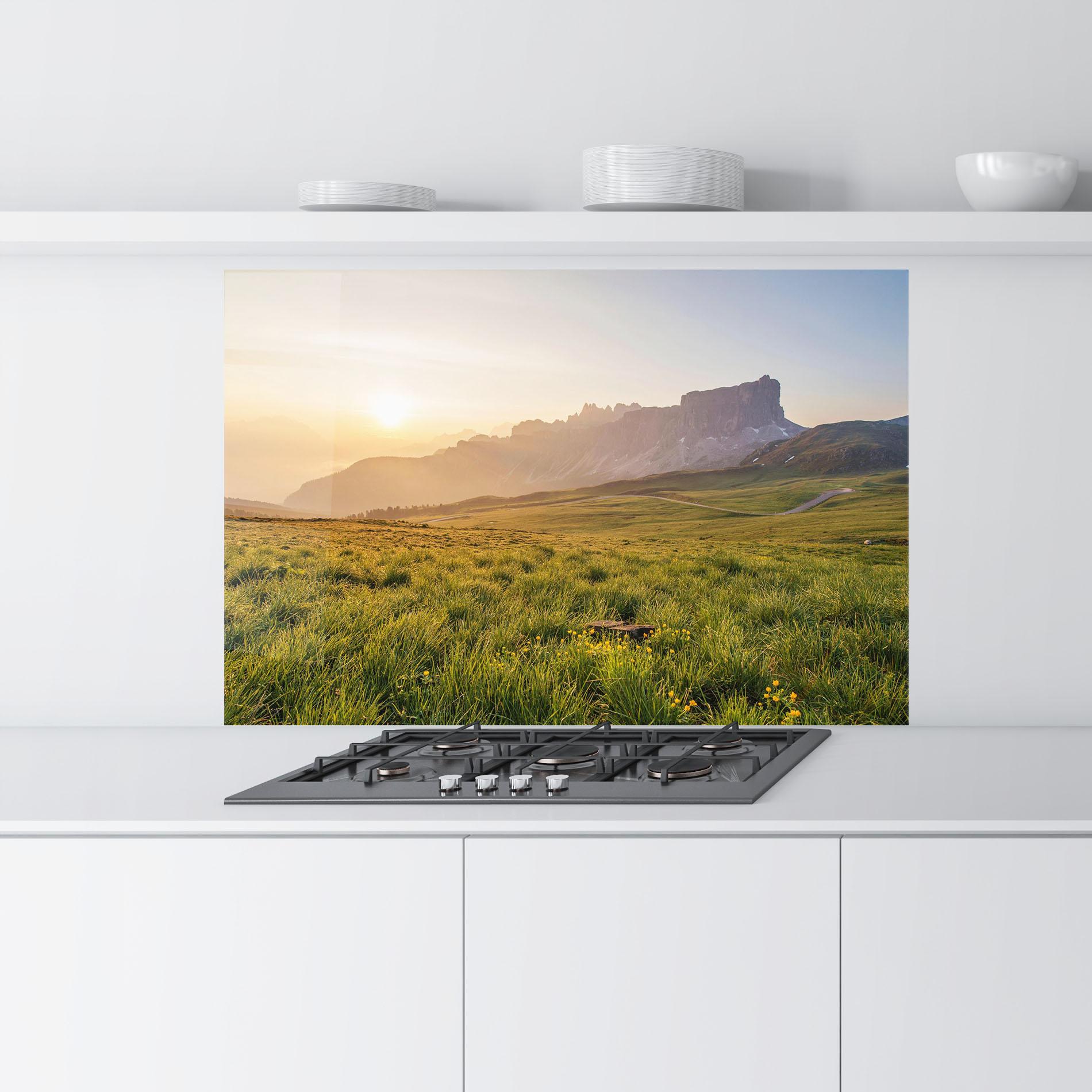 Küchenrückwand Glas Calming View mockup 9