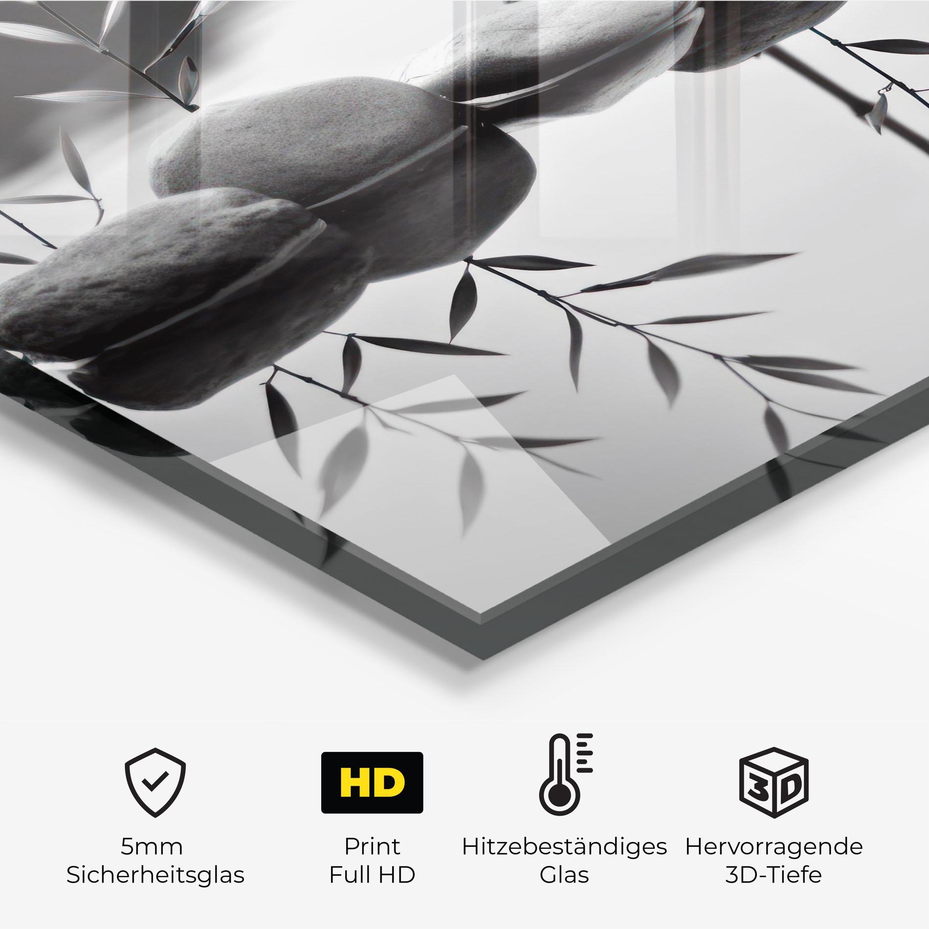 Küchenrückwand Glas Bamboo Lake mockup 2