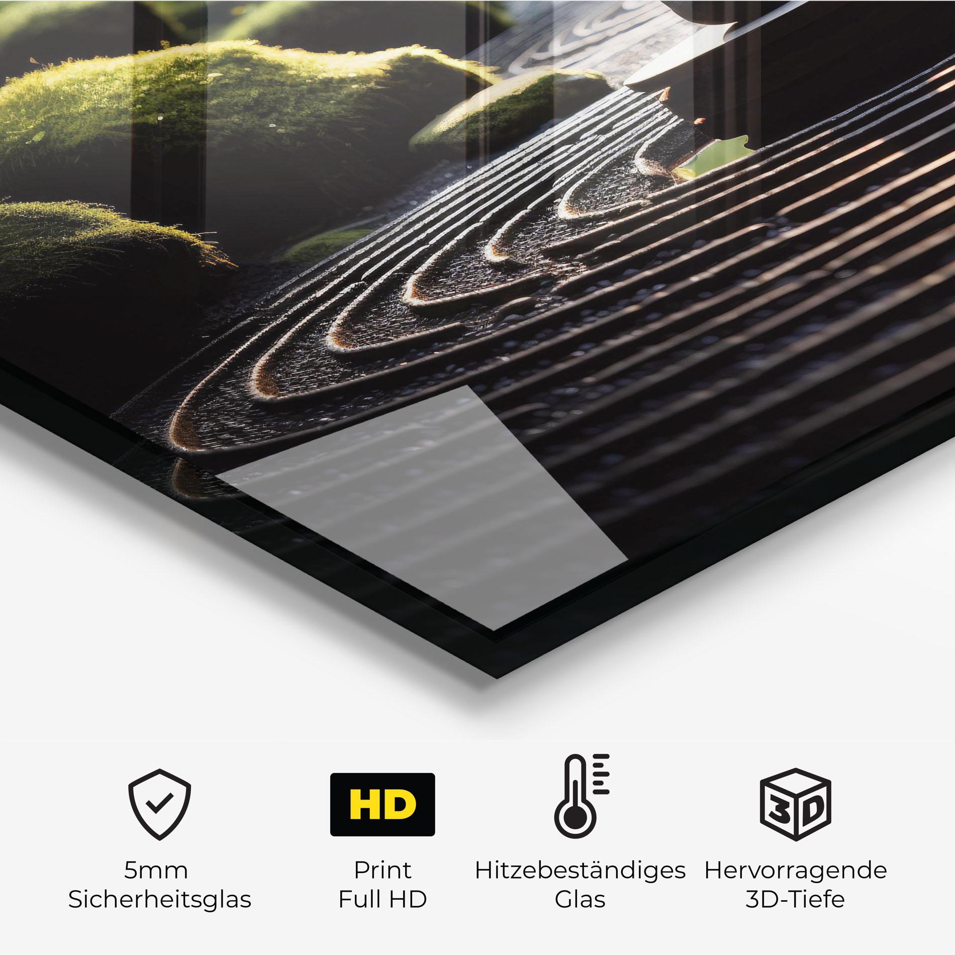 Küchenrückwand Glas Beautiful Zen Garden mockup 2