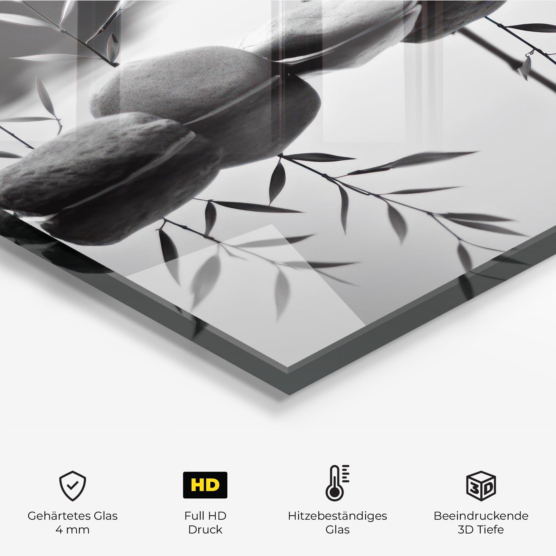 Küchenrückwand Glas Bamboo Lake mockup 2