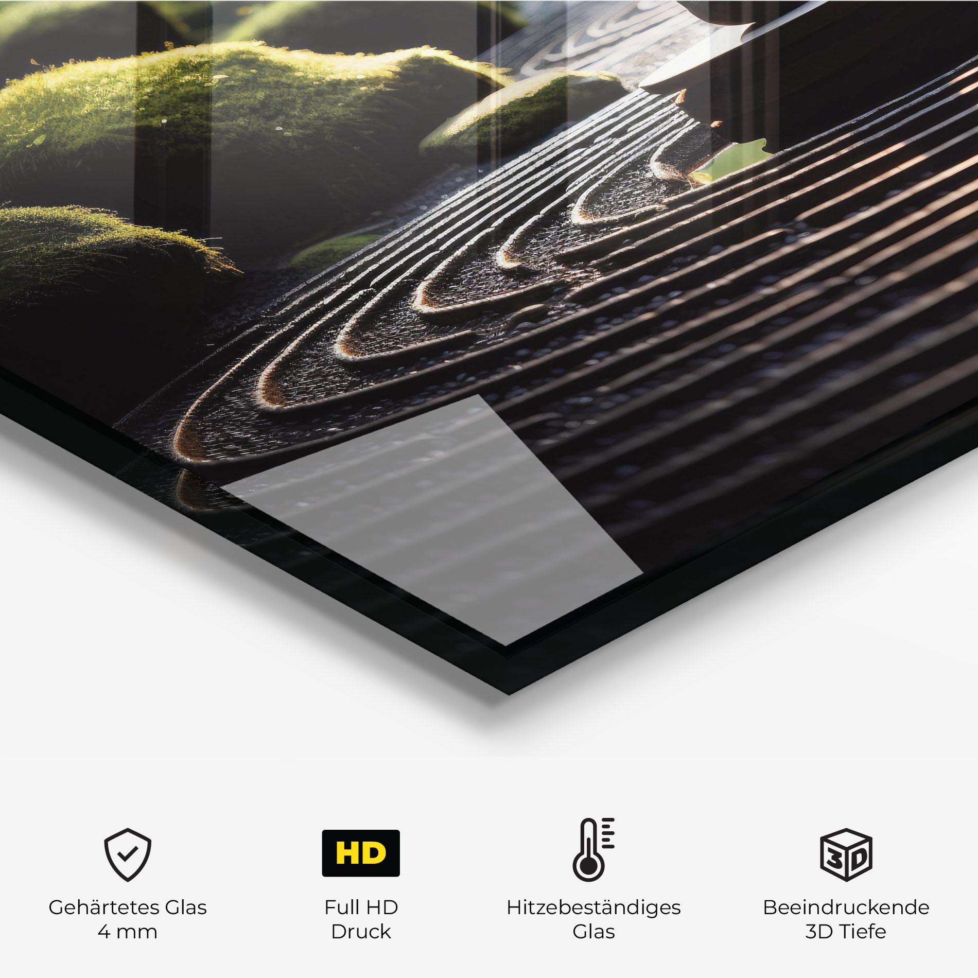 Küchenrückwand Glas Beautiful Zen Garden mockup 2