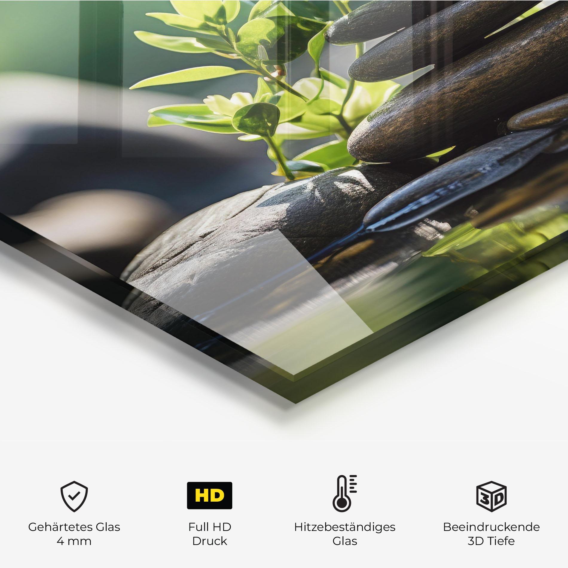 Küchenrückwand Glas Cinematic Stones mockup 2