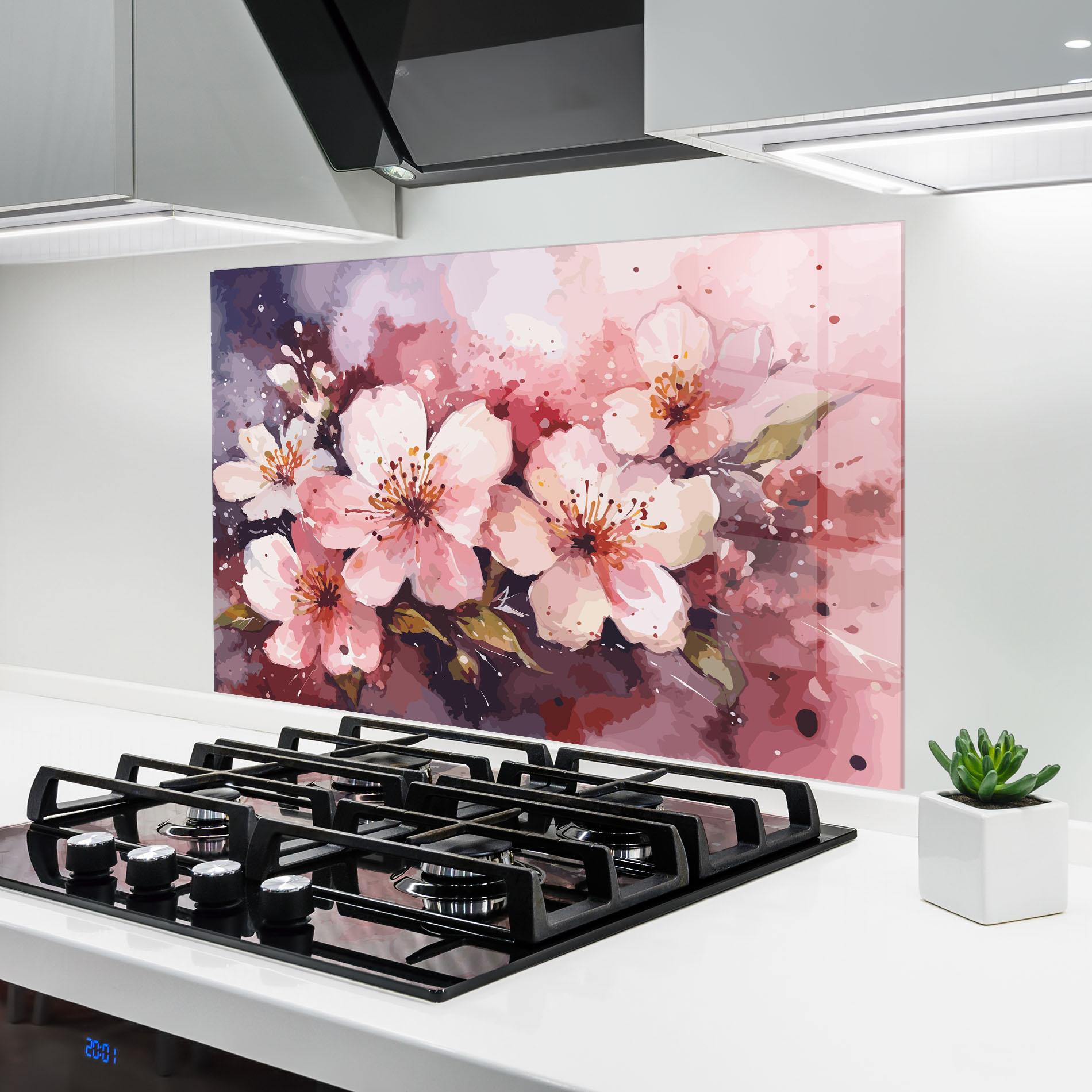 Küchenrückwand Glas Beautiful Nature Art mockup 6