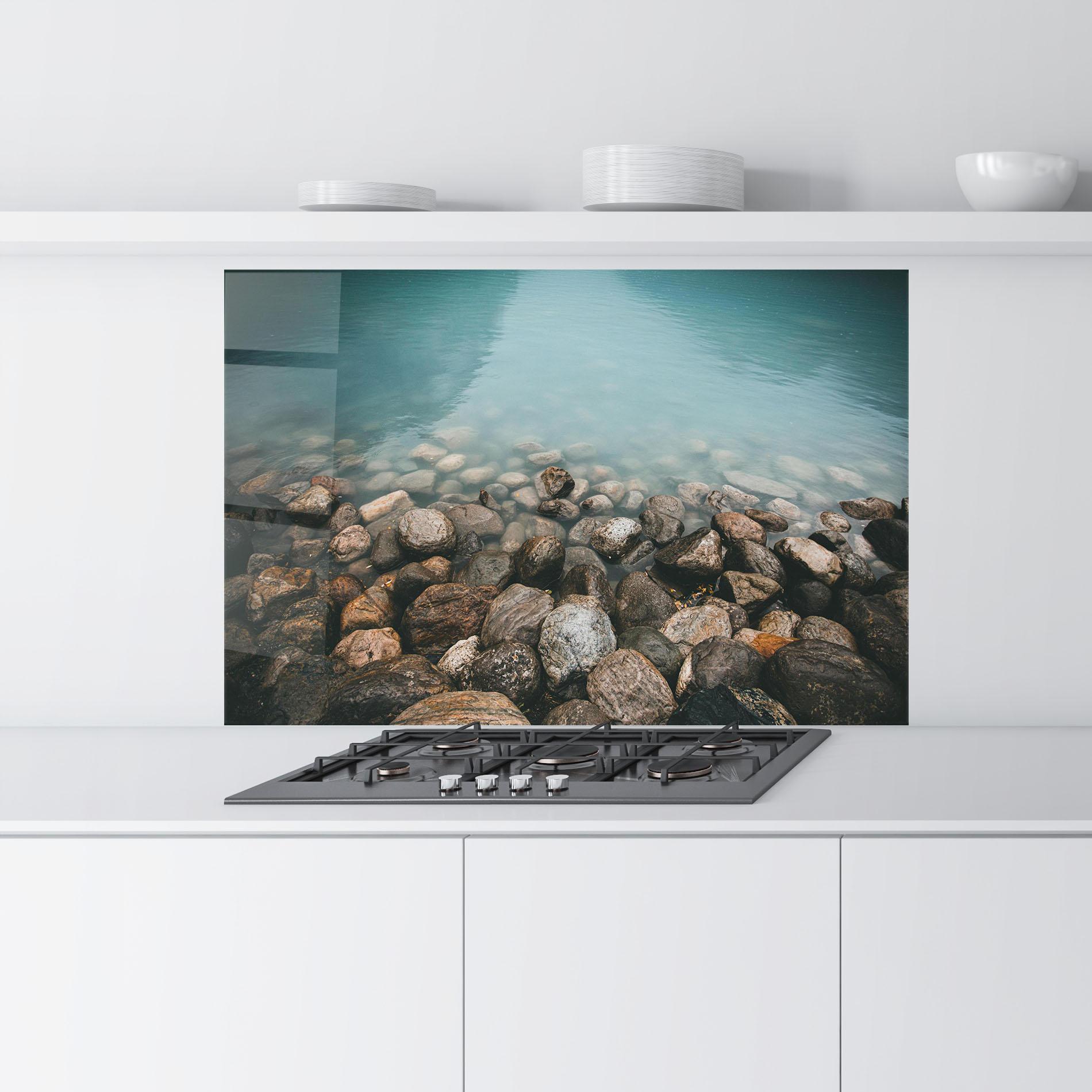 Küchenrückwand Glas Canada Stones mockup 9