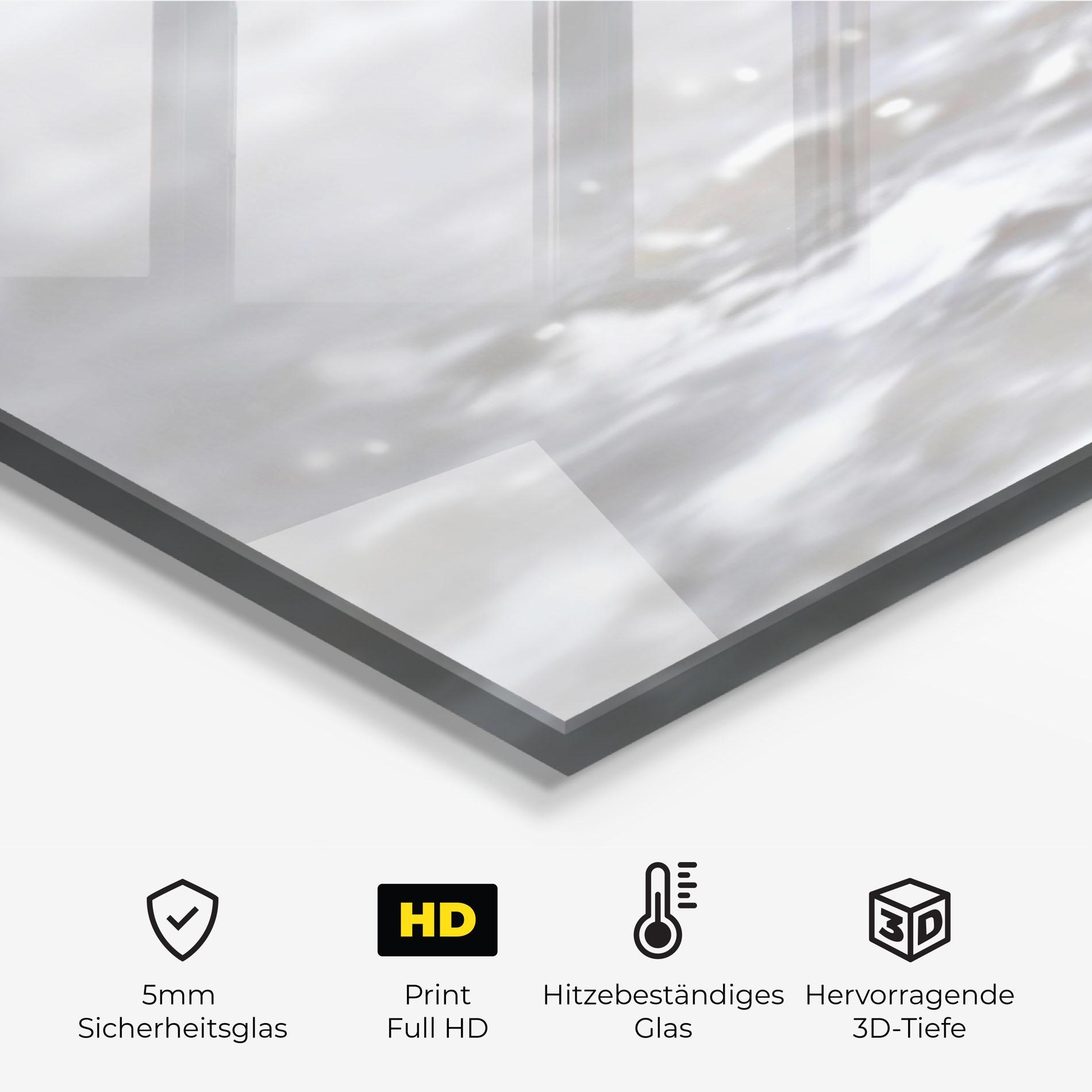 Küchenrückwand Glas Pebbles Balance Sea mockup 2