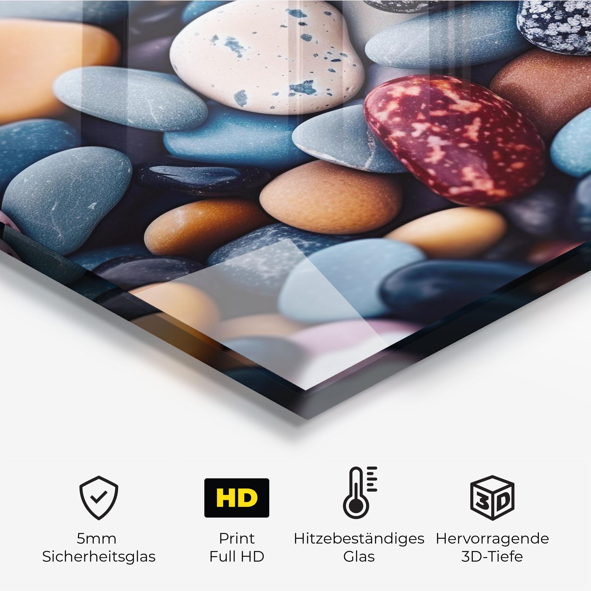 Küchenrückwand Glas Small Sea Stone mockup 2