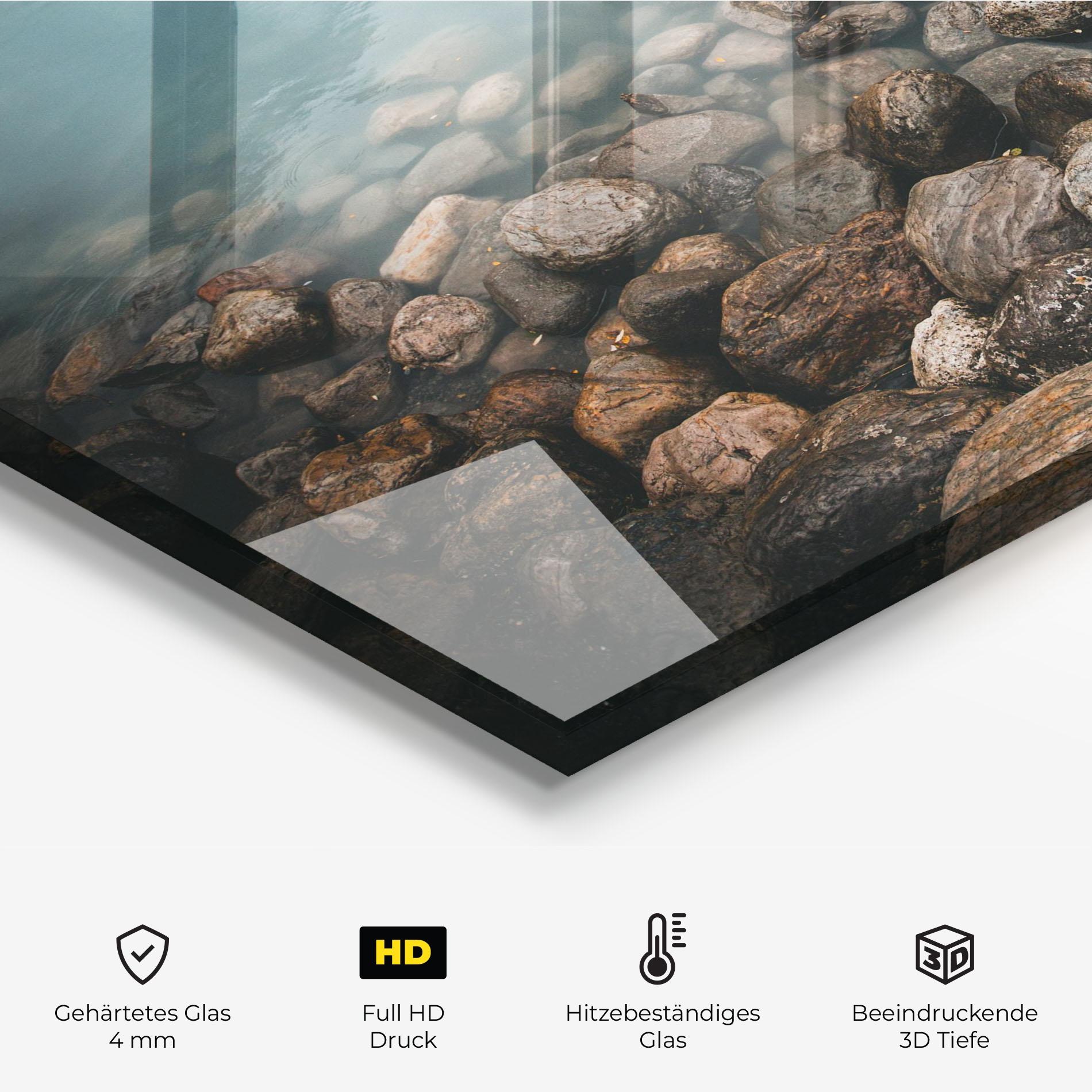 Küchenrückwand Glas Canada Stones mockup 2