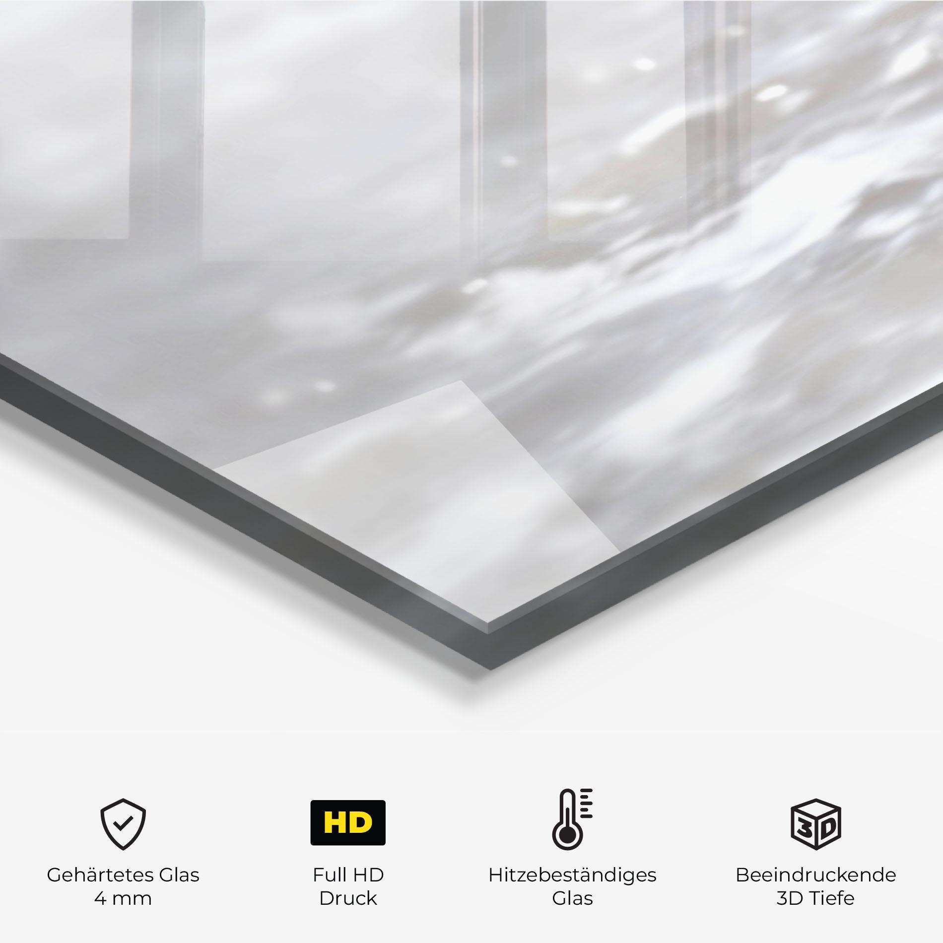 Küchenrückwand Glas Pebbles Balance Sea mockup 2