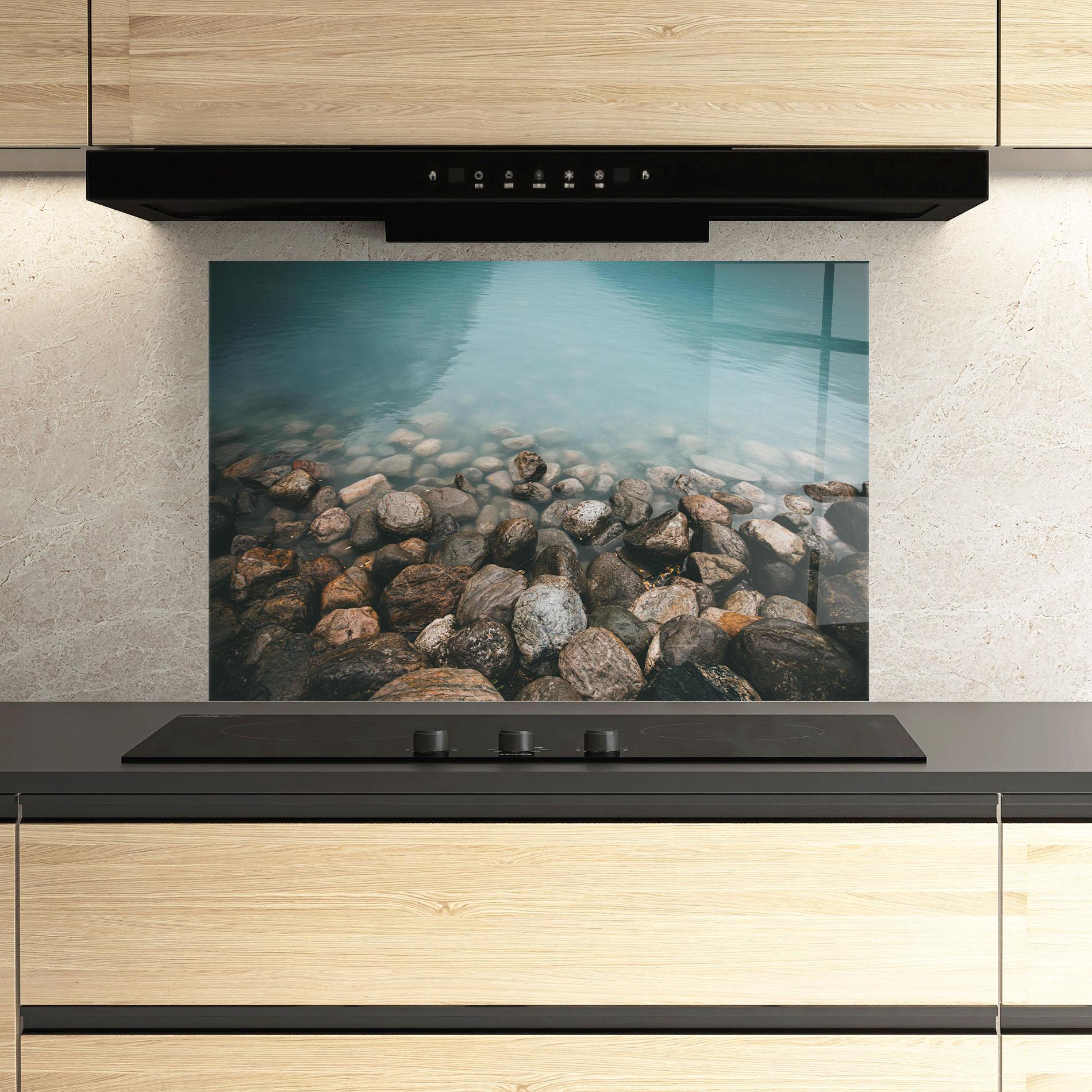 Küchenrückwand Glas Canada Stones mockup 3