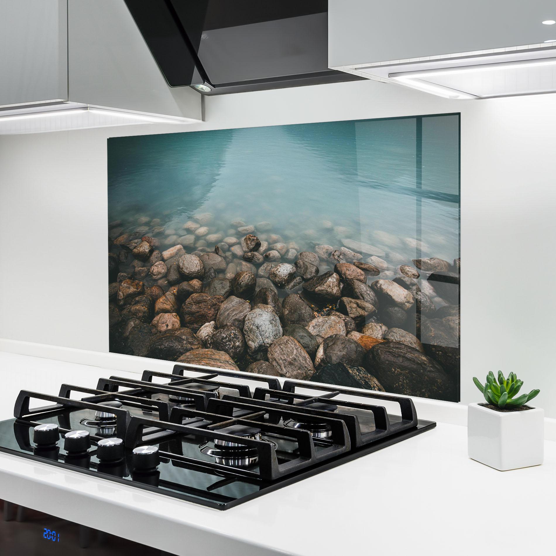 Küchenrückwand Glas Canada Stones mockup 6