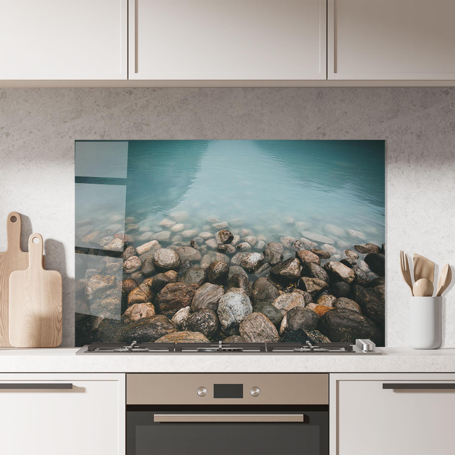 Küchenrückwand Glas Canada Stones mockup 7