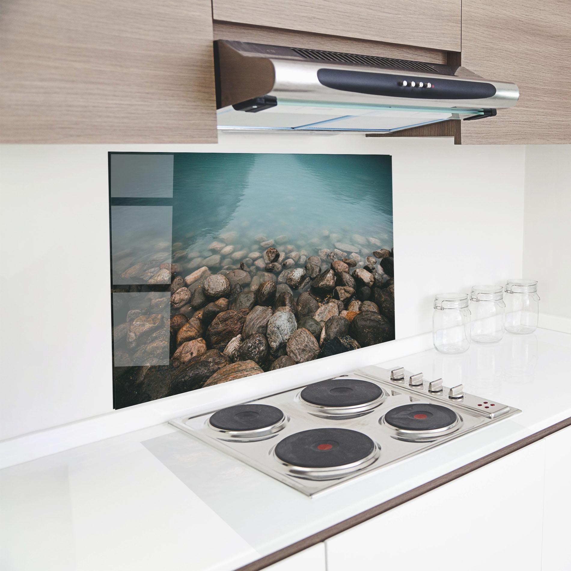 Küchenrückwand Glas Canada Stones mockup 8