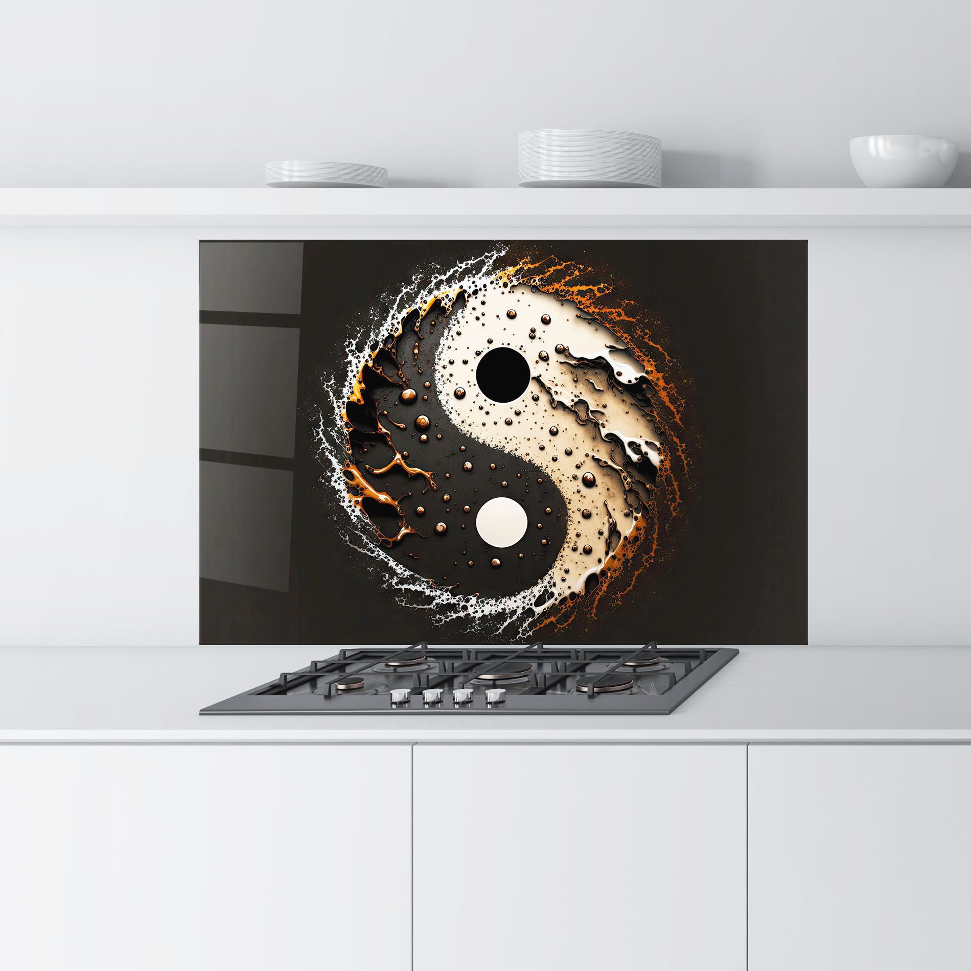 Brown Liquid Yinyang mockup 9