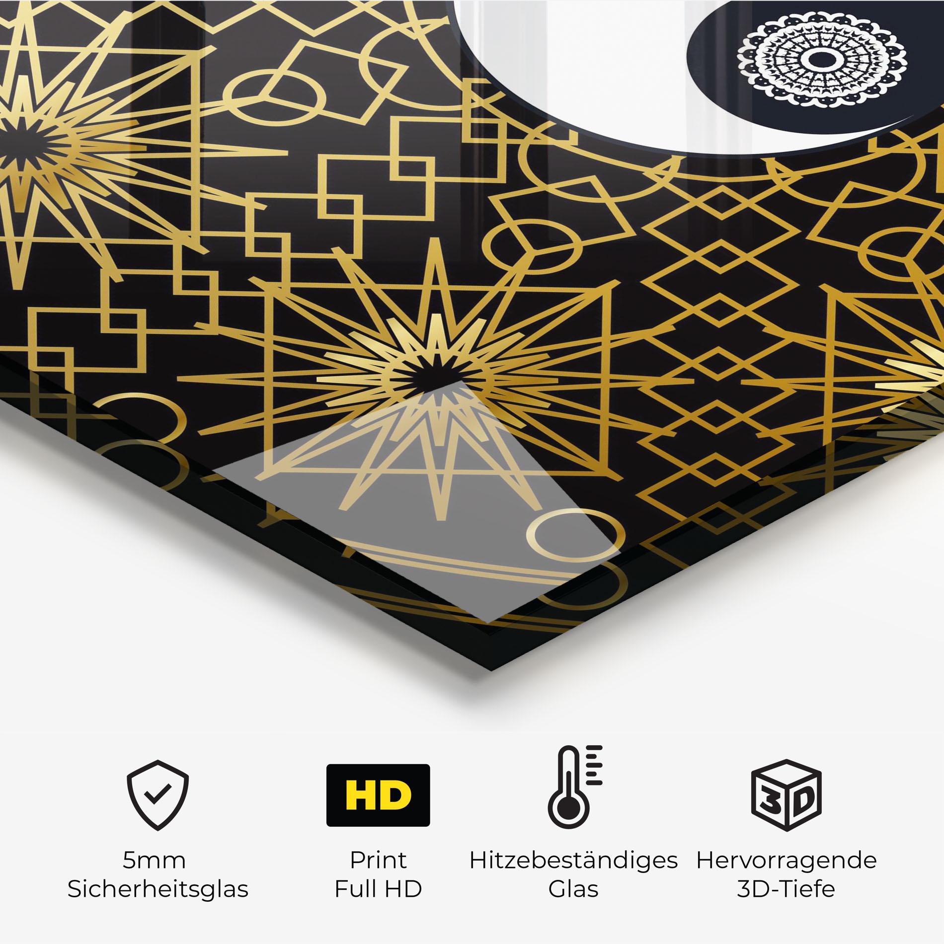 Küchenrückwand Glas Meditation Yin Yang mockup 2