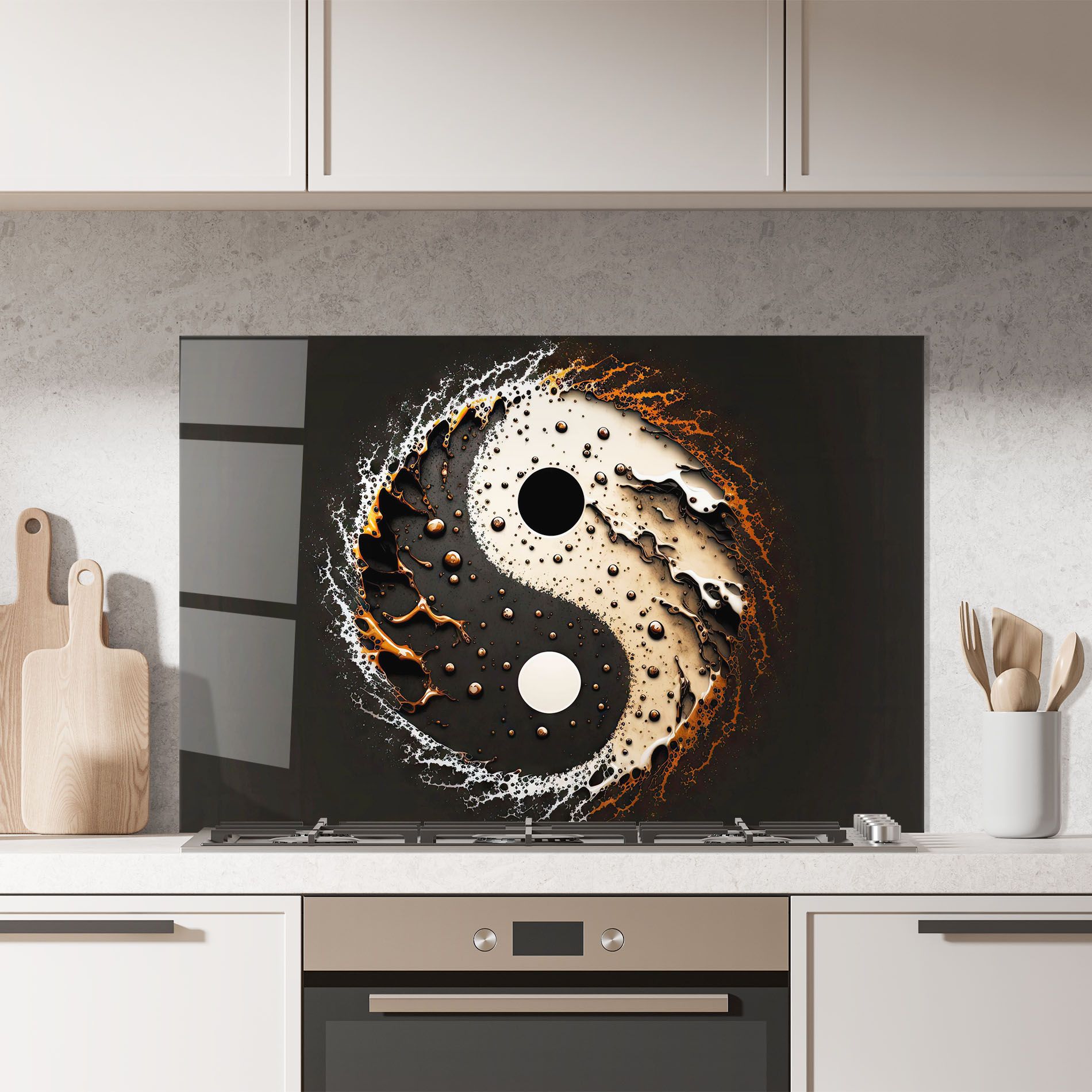 Brown Liquid Yinyang mockup 7