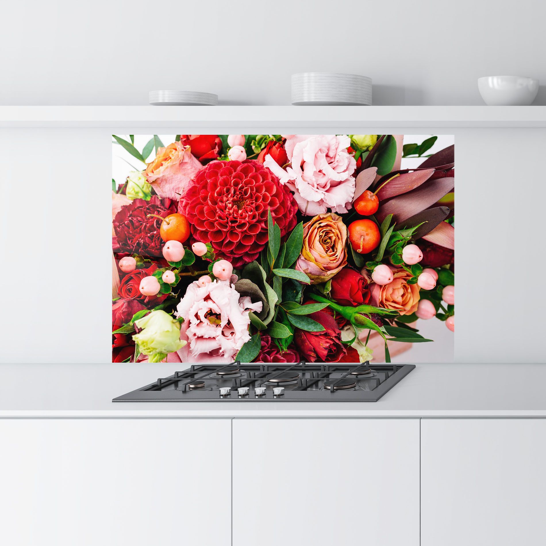 Red Orange Bouquet mockup 9