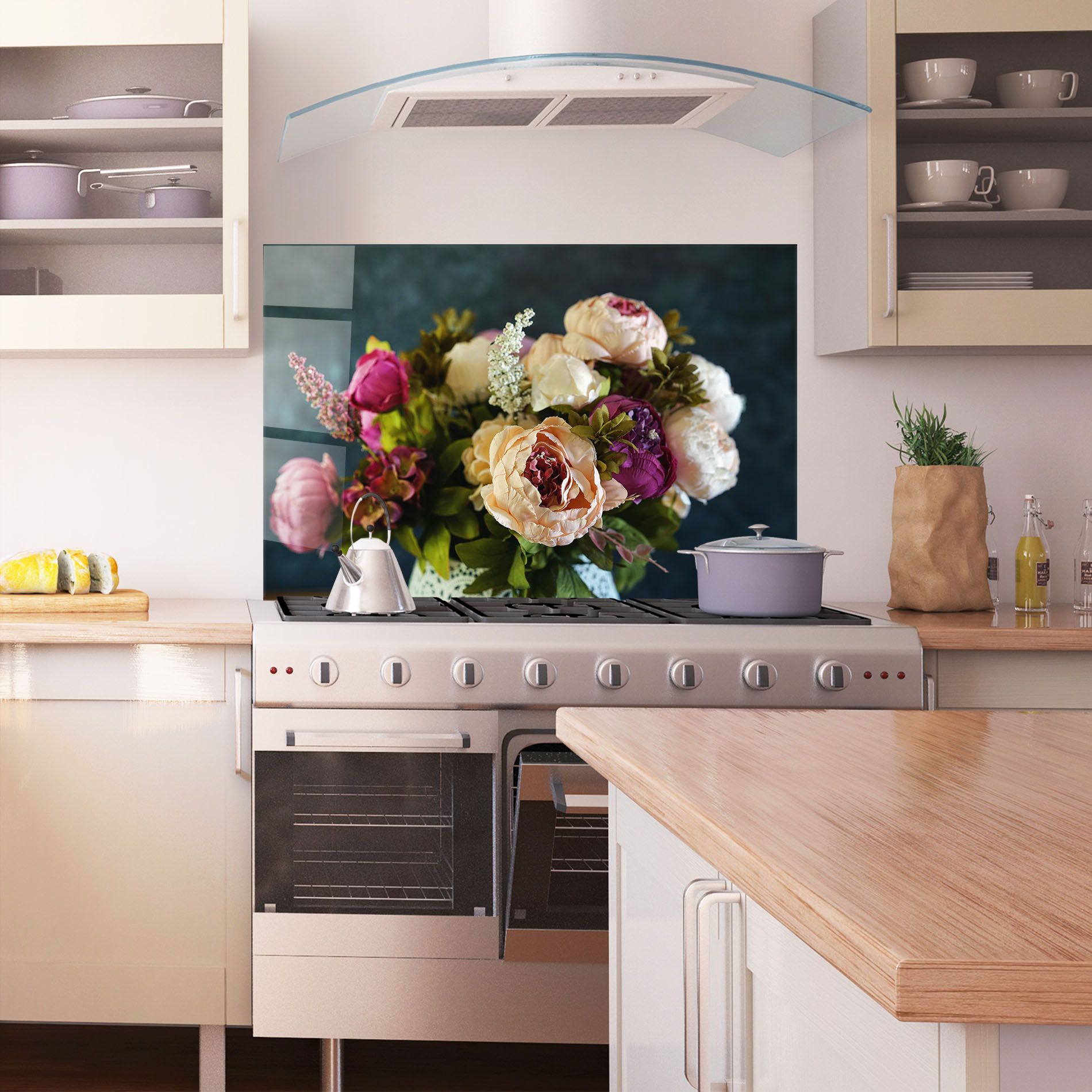 Cream Roses Bouquet mockup 1