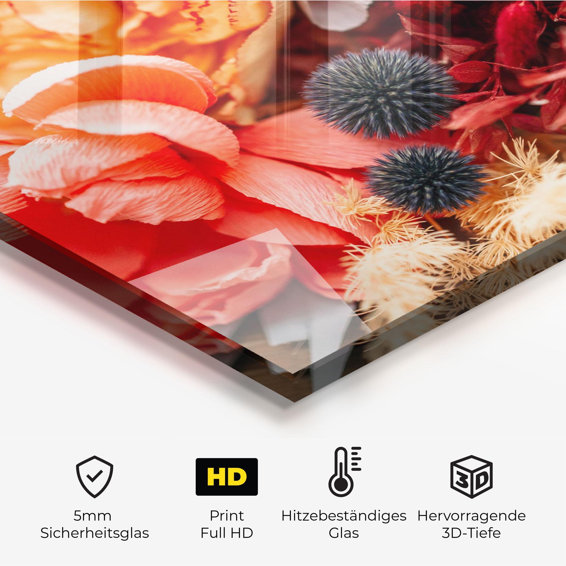 Küchenrückwand Glas Autumn Bouquet mockup 2