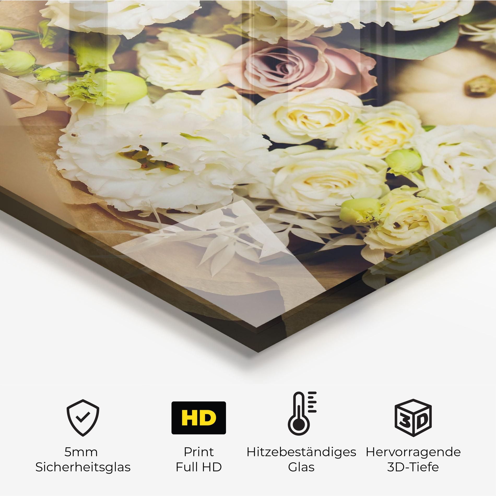 White Flowers Bouquet mockup 2