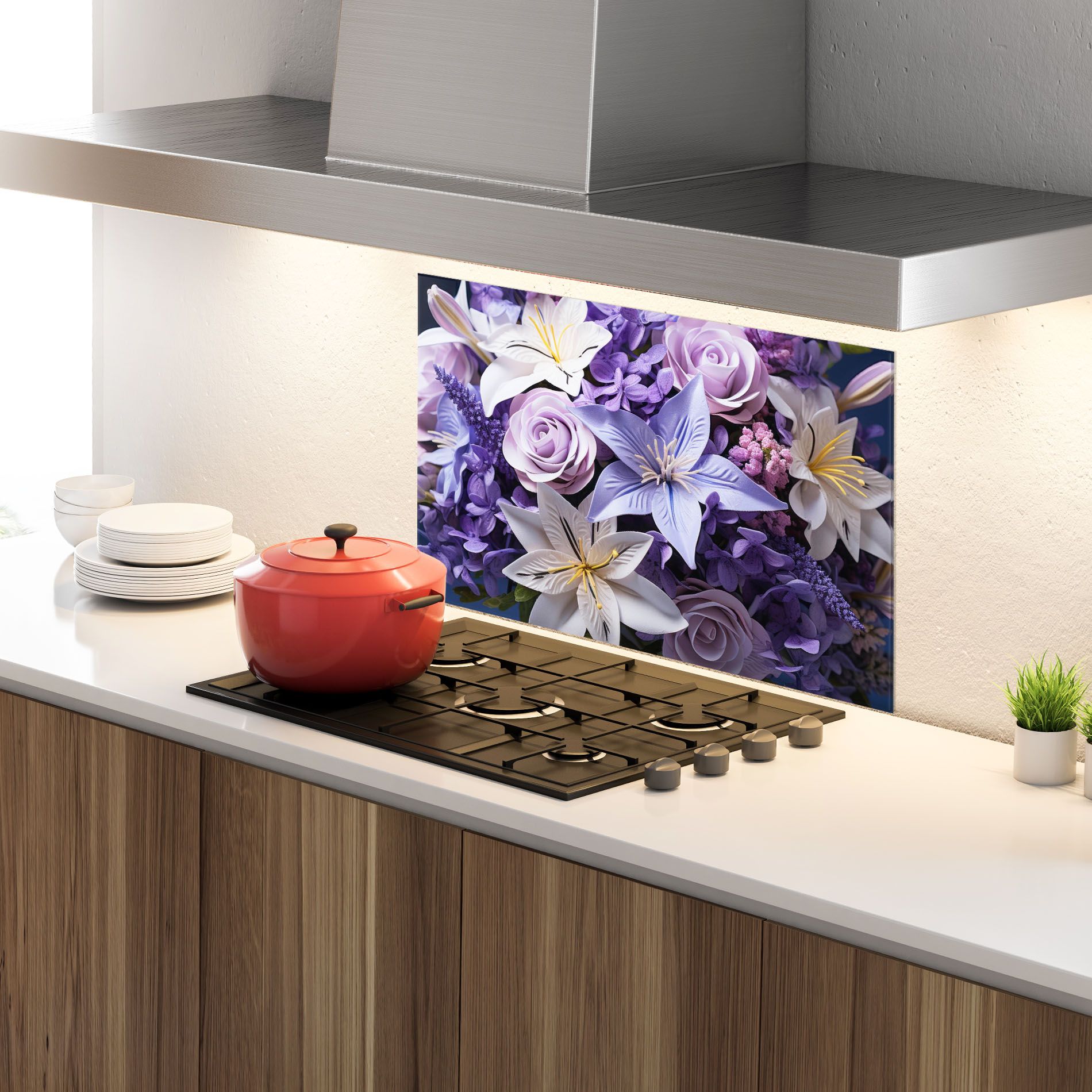 Purple Cute Bouquet mockup 4