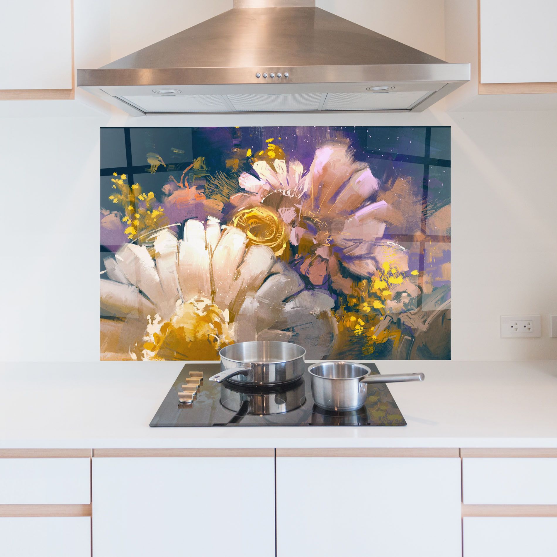 Gold Purple Flowers mockup 5