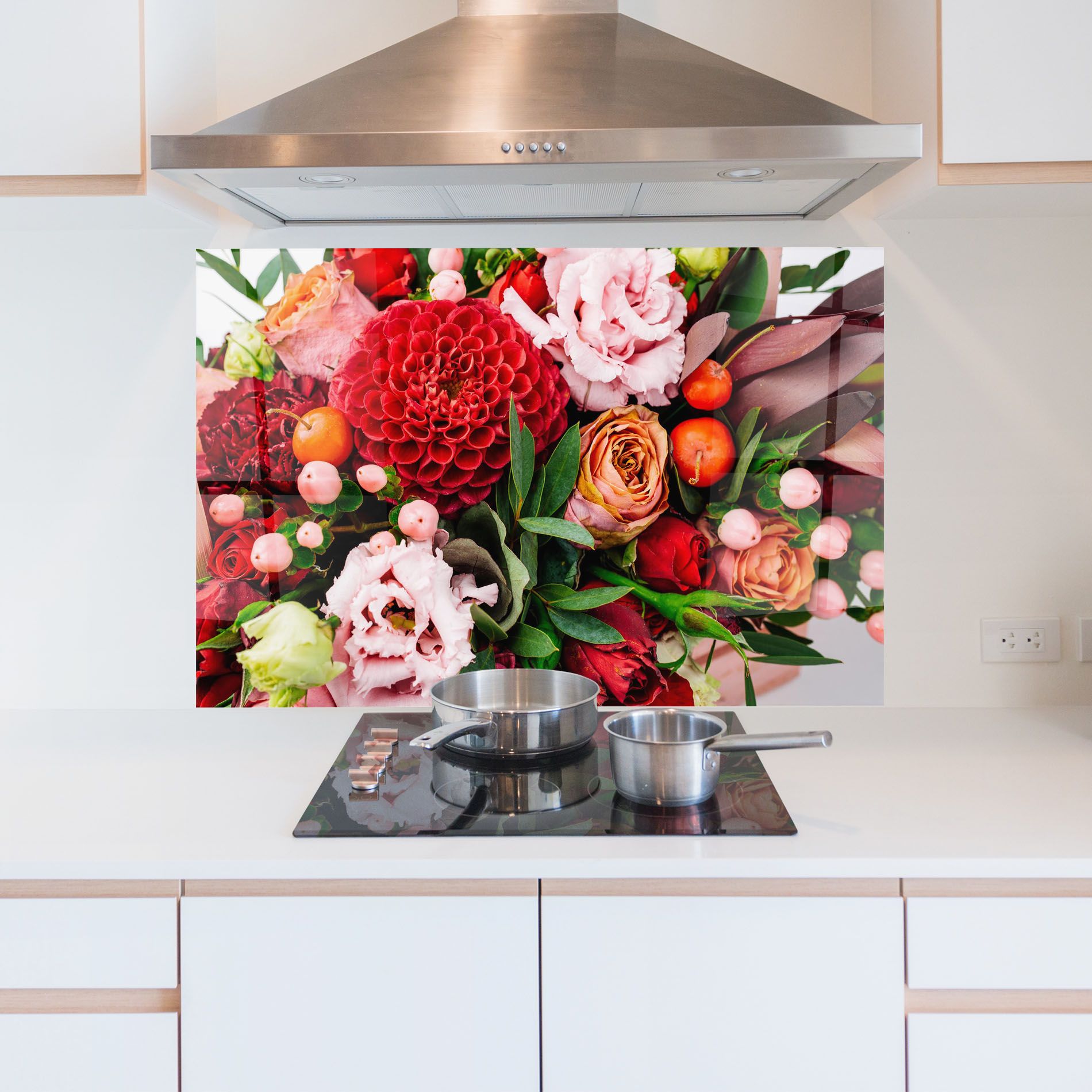 Red Orange Bouquet mockup 5