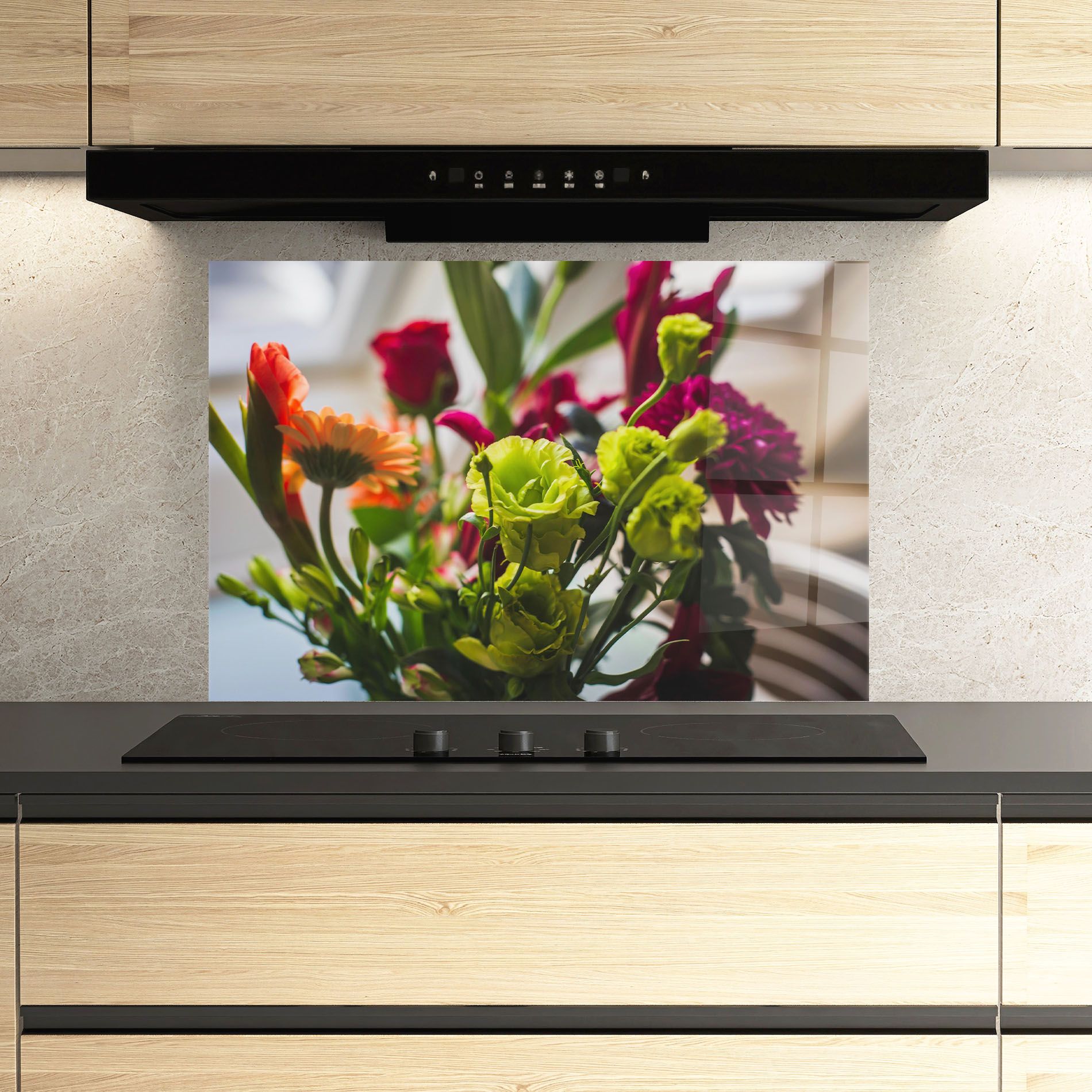 Green Flowers Bouquet mockup 3