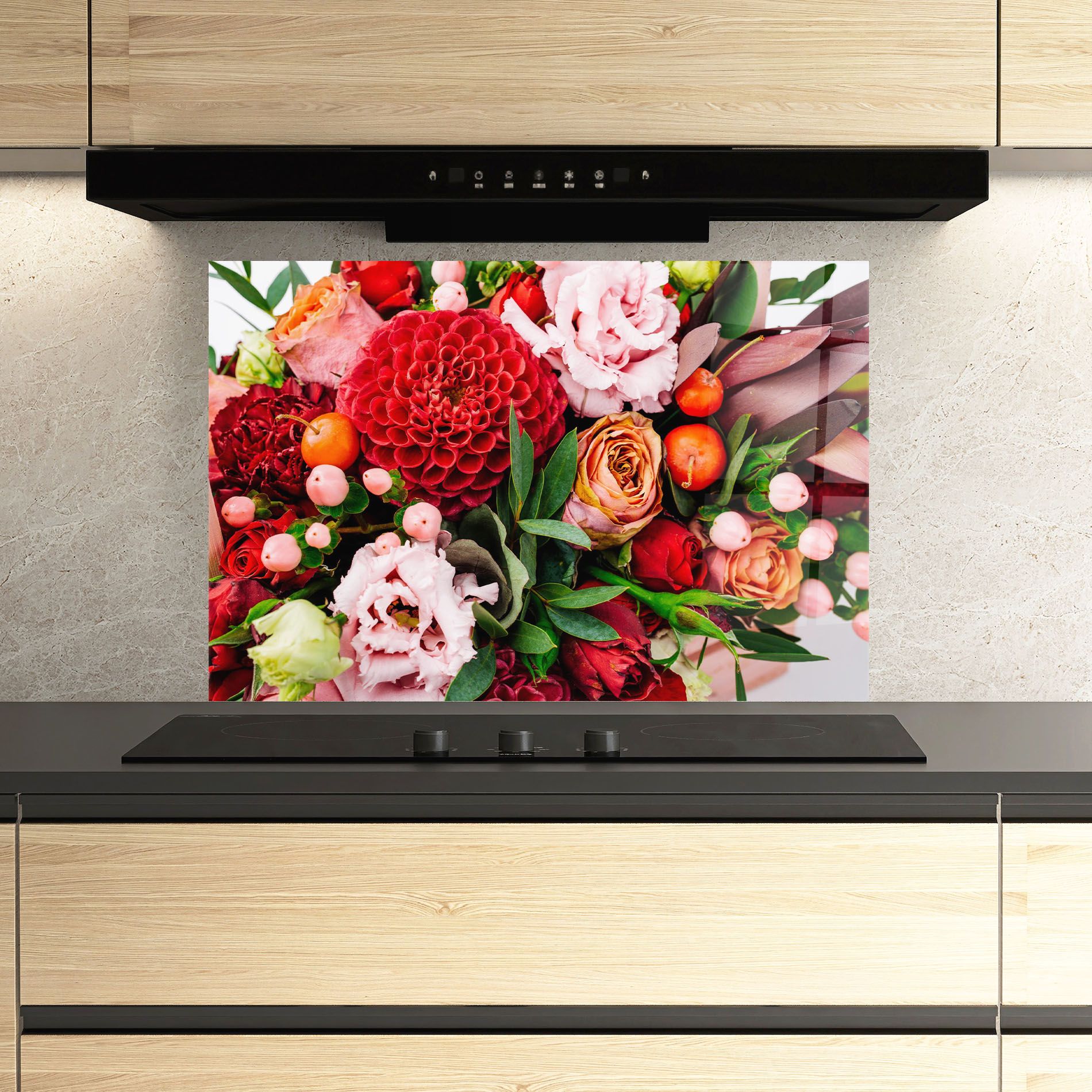 Red Orange Bouquet mockup 3