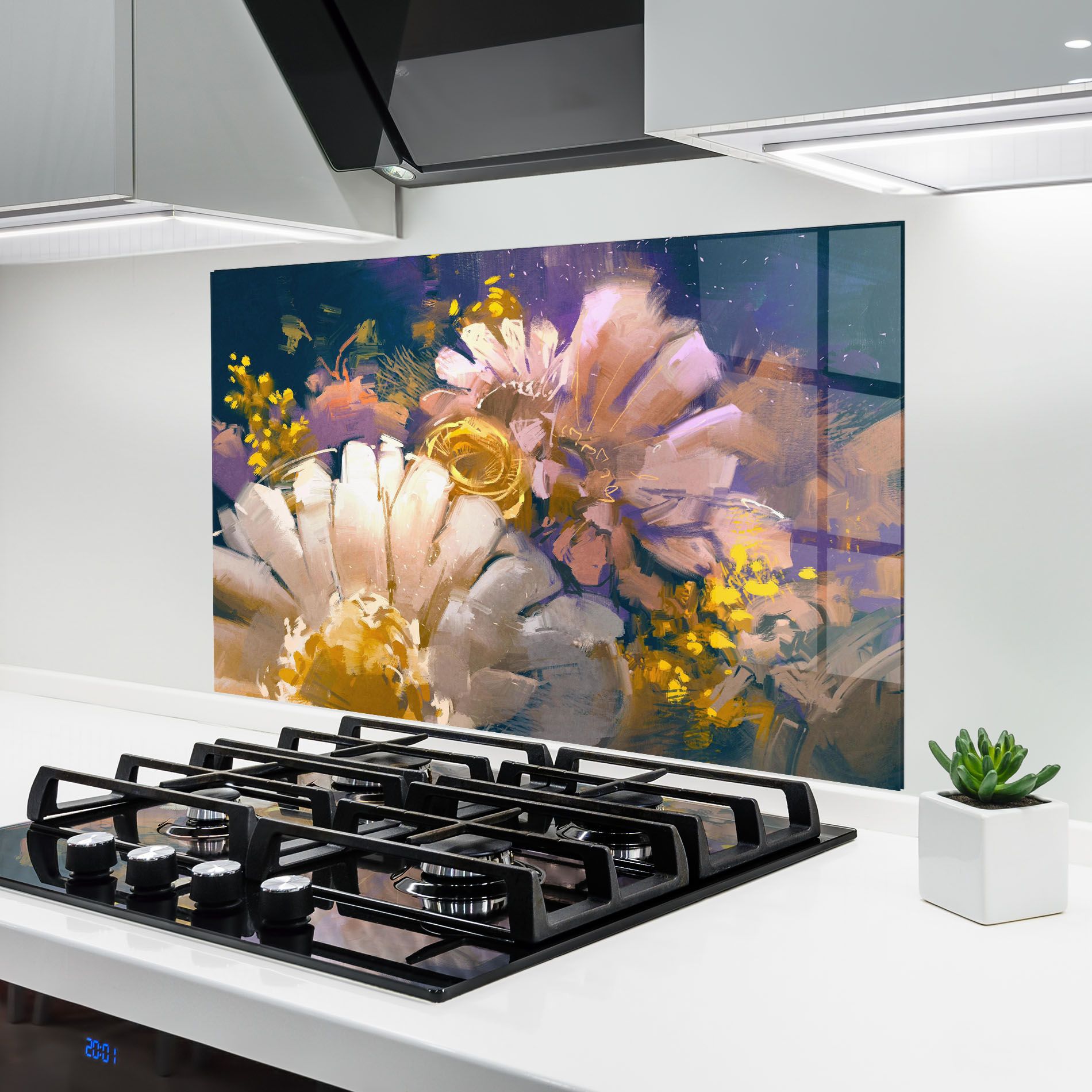 Gold Purple Flowers mockup 6