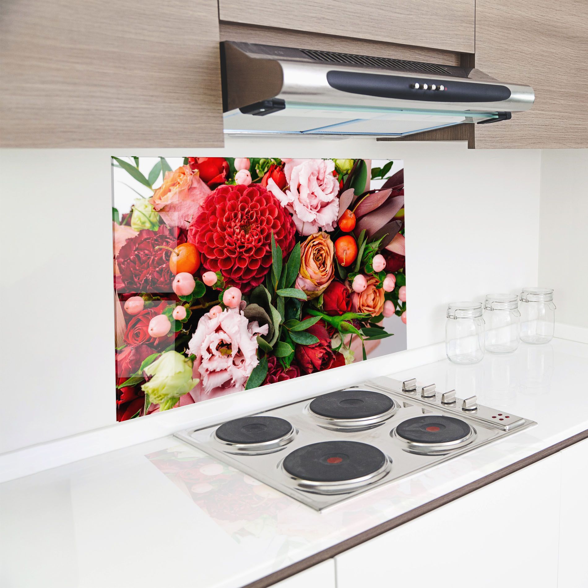 Red Orange Bouquet mockup 8