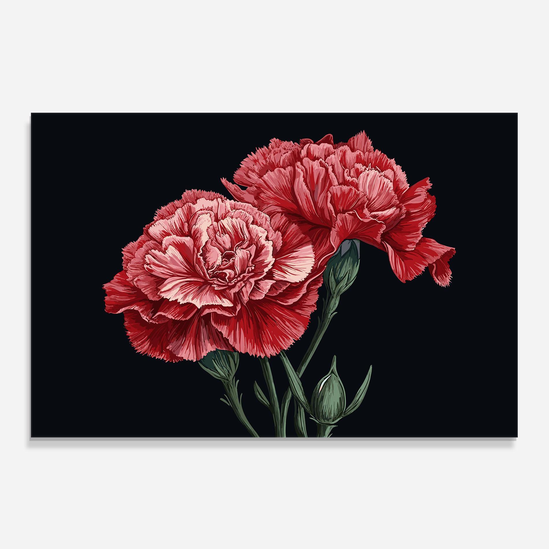 Küchenrückwand Glas Beautiful Peony mockup 0
