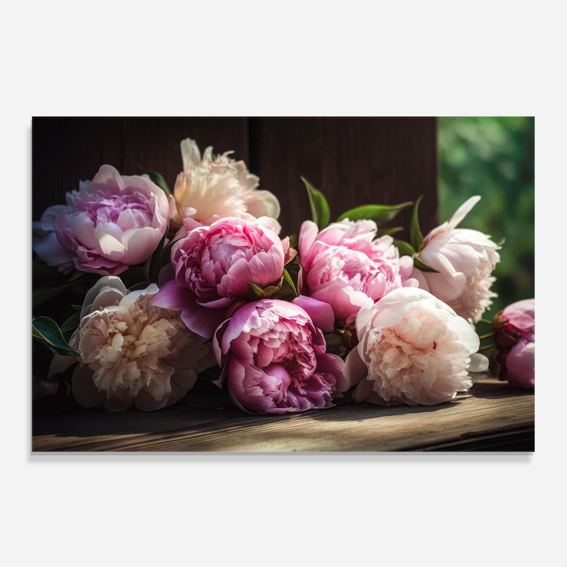 Peonies On The Table mockup 0