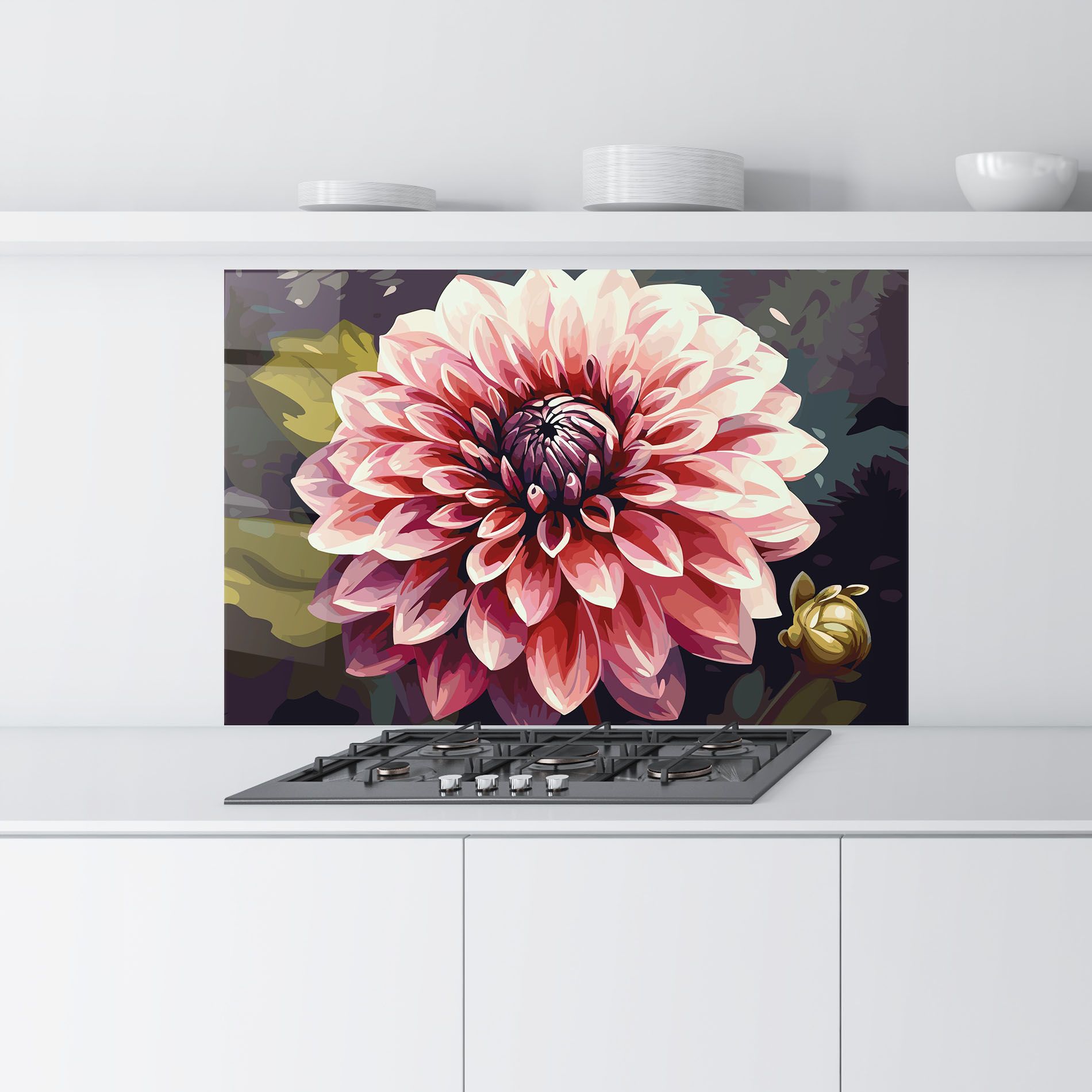 Open Pink Flower mockup 9