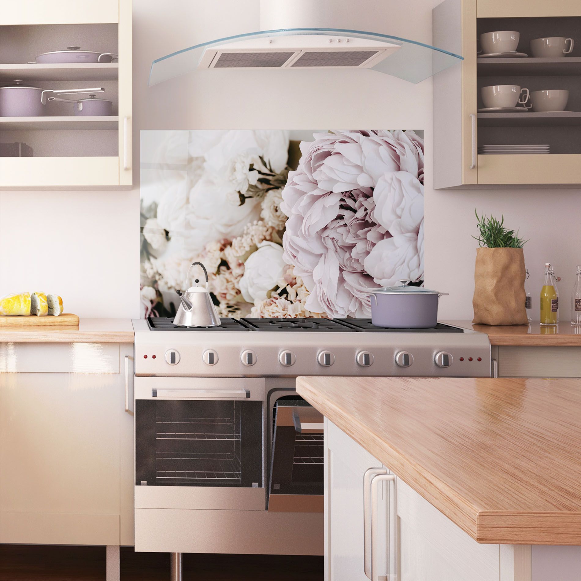 Grey Peony Bouquet mockup 1