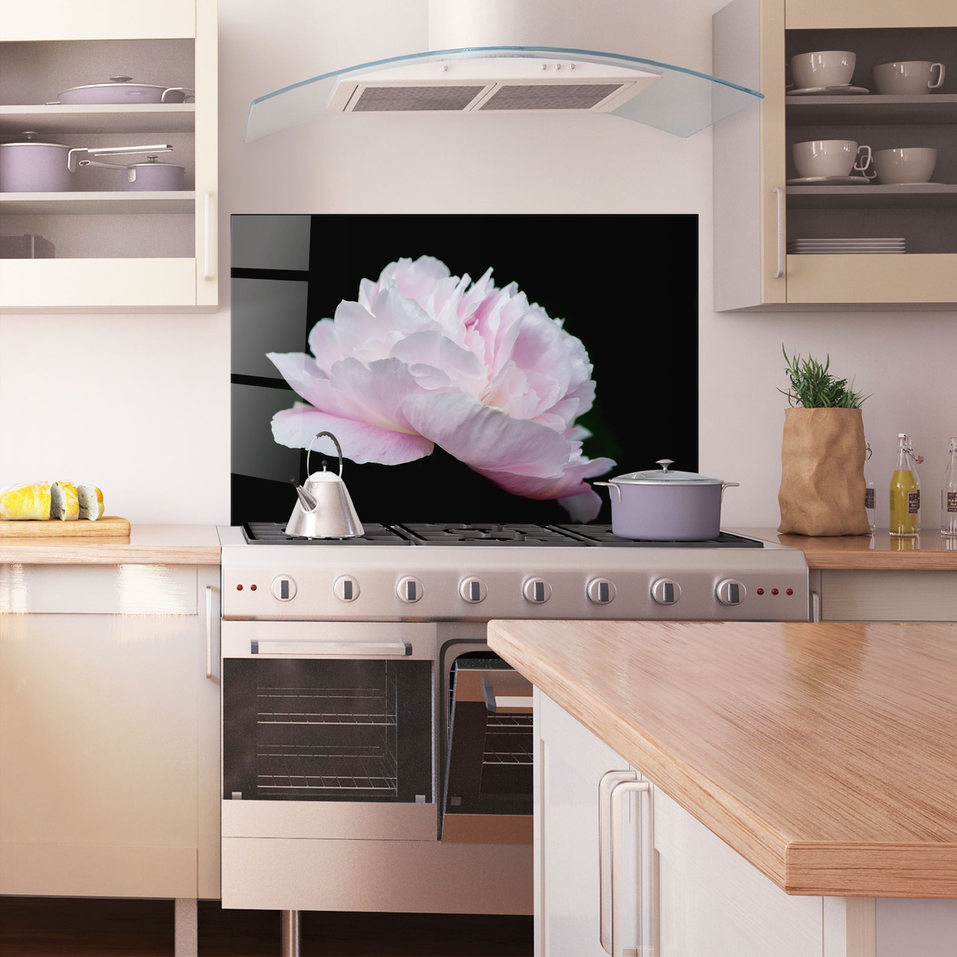 Pastel Peony On Black mockup 1