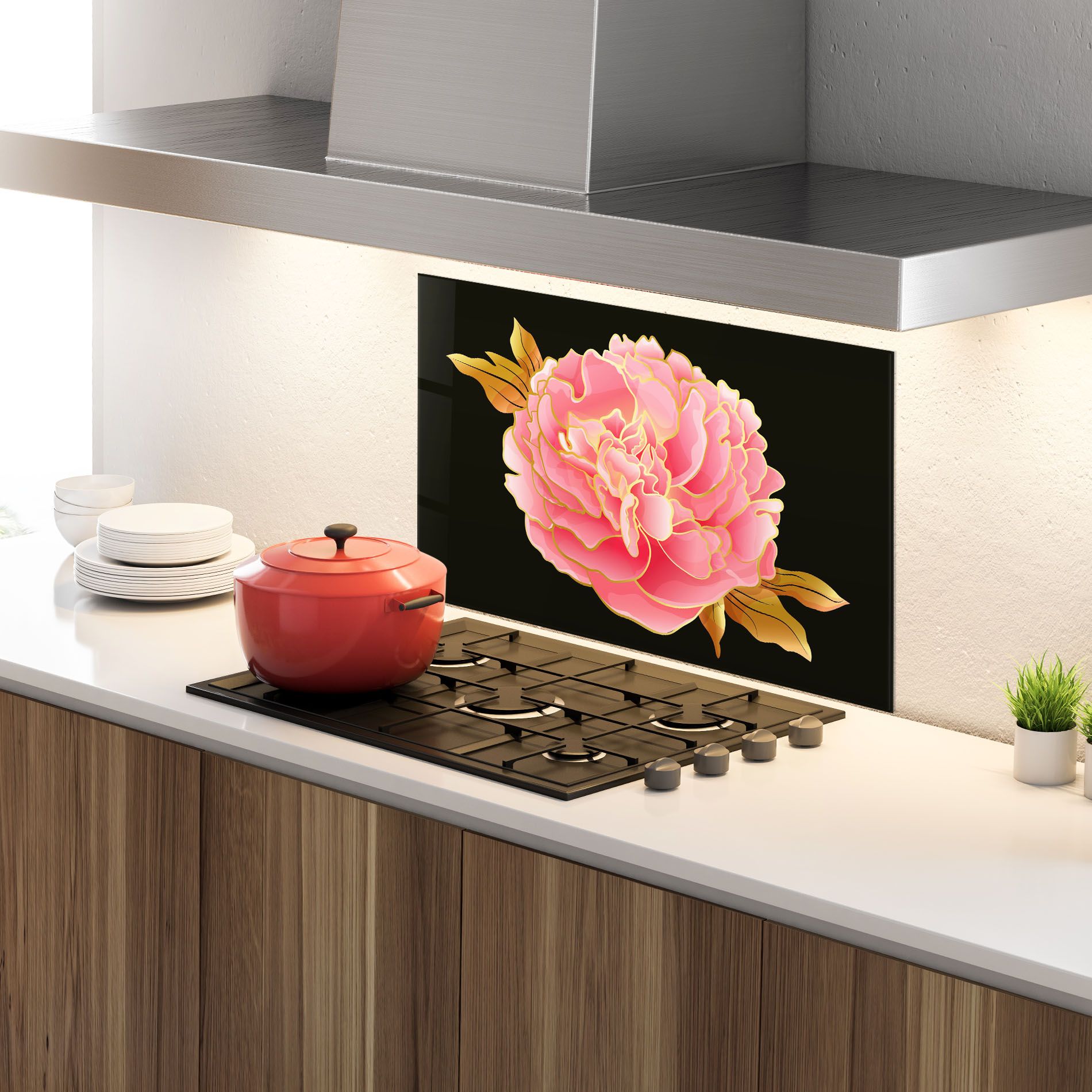 Gold Pinkk Peony mockup 4