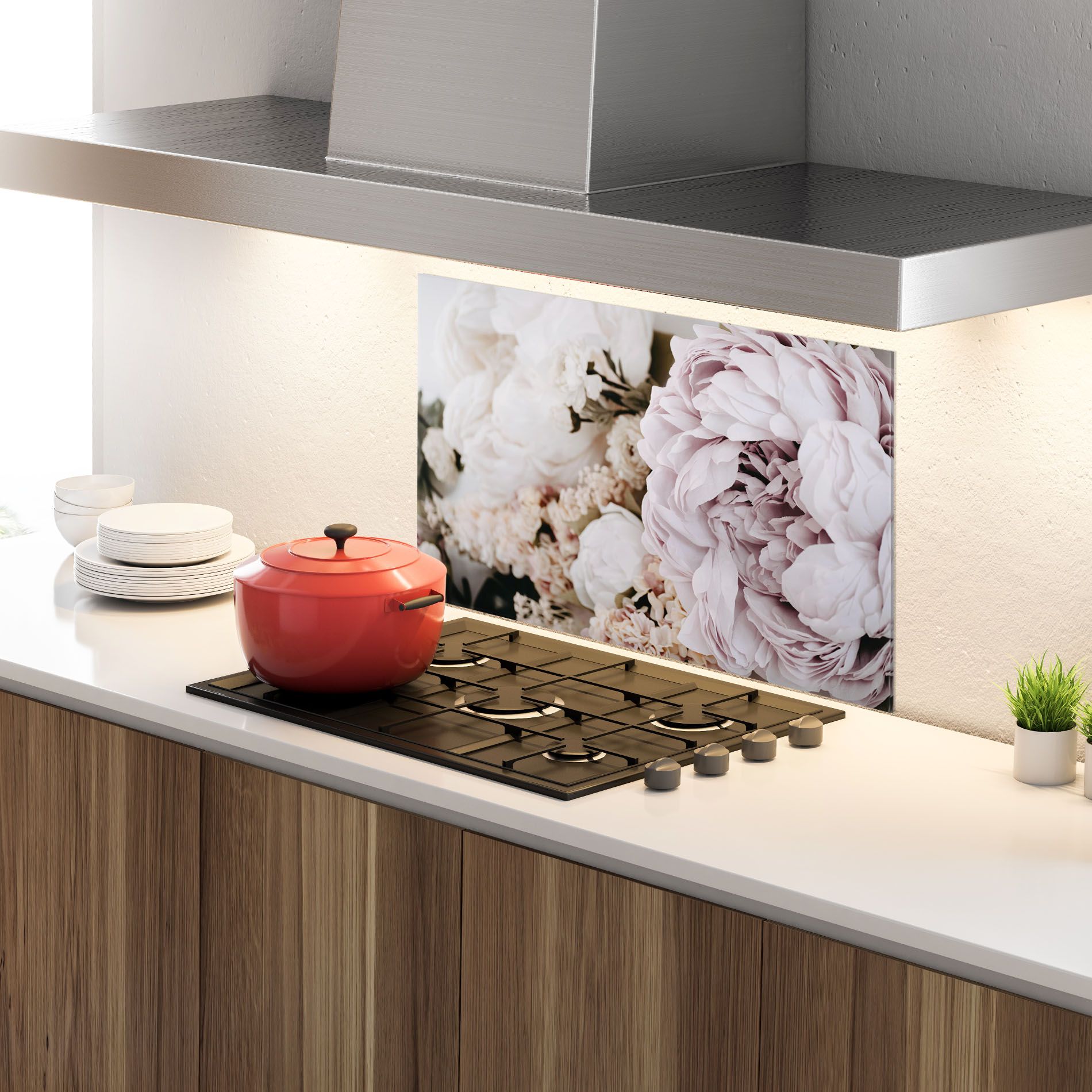 Grey Peony Bouquet mockup 4