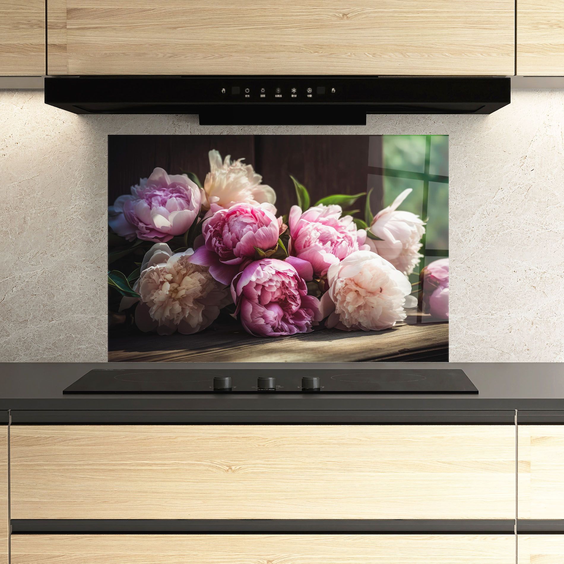 Peonies On The Table mockup 3