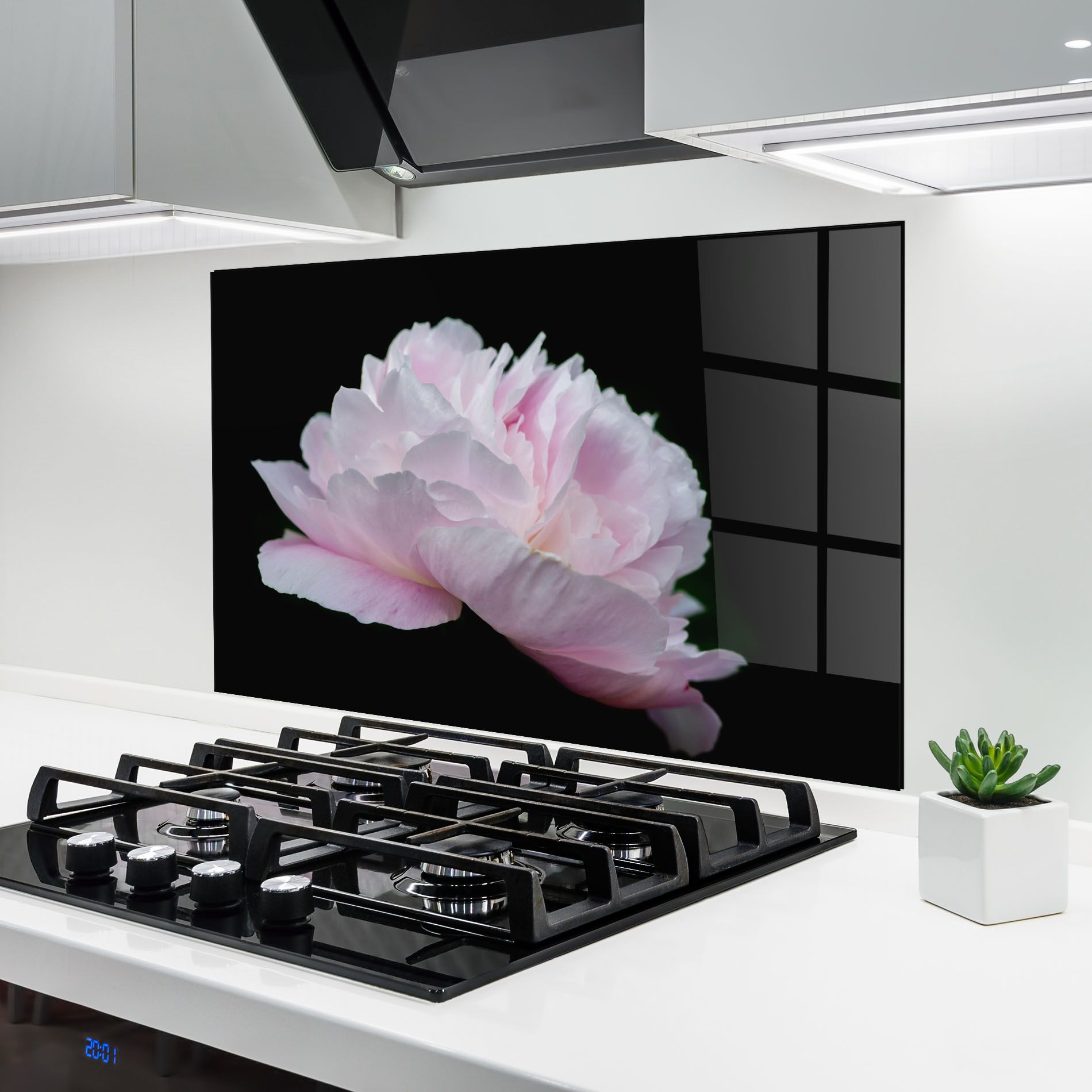 Pastel Peony On Black mockup 6