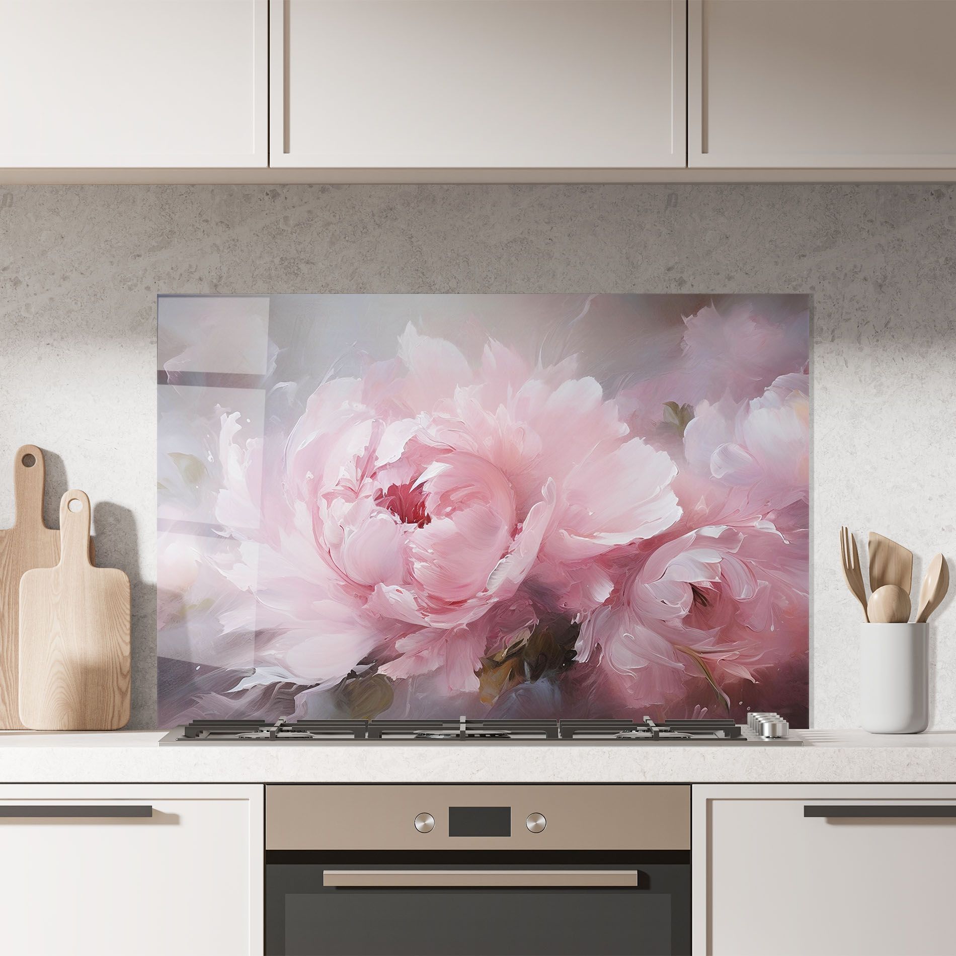 Dreamy Painting Peony mockup 7