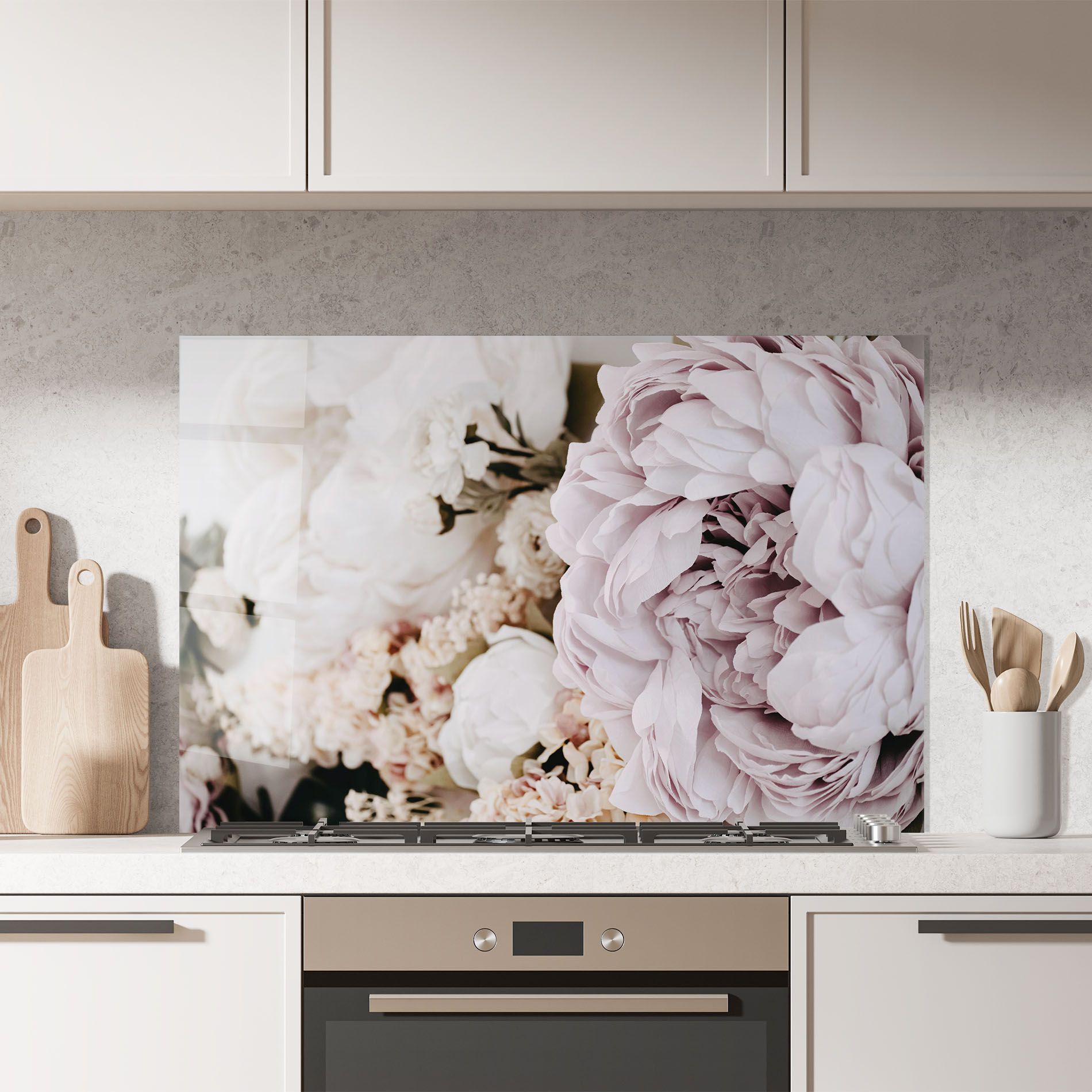 Grey Peony Bouquet mockup 7