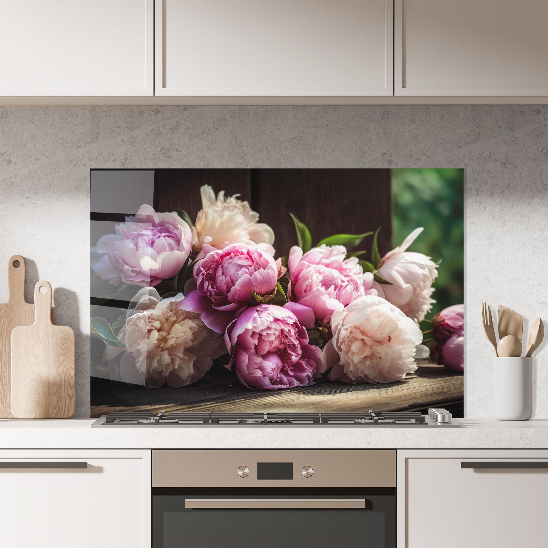 Peonies On The Table mockup 7