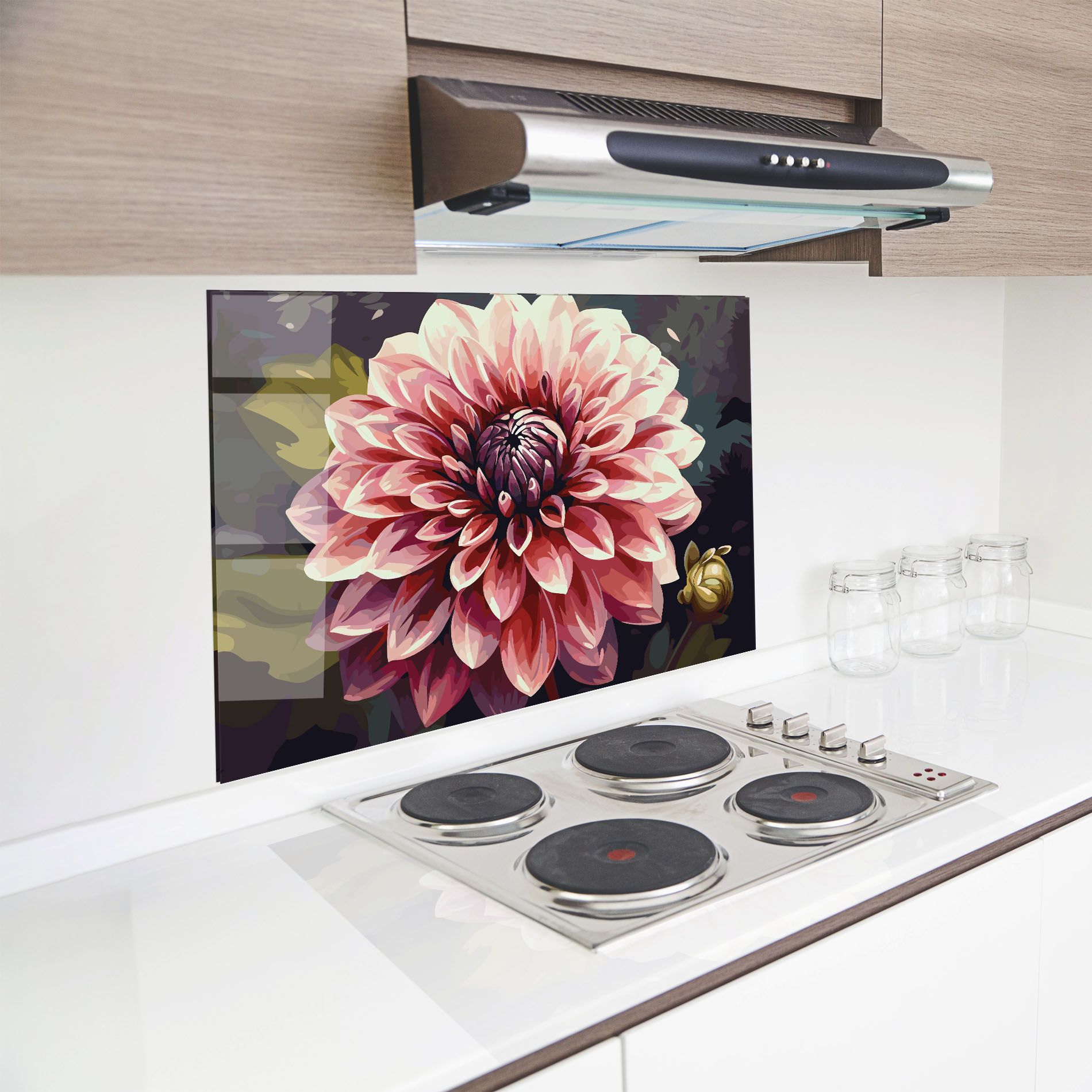 Open Pink Flower mockup 8