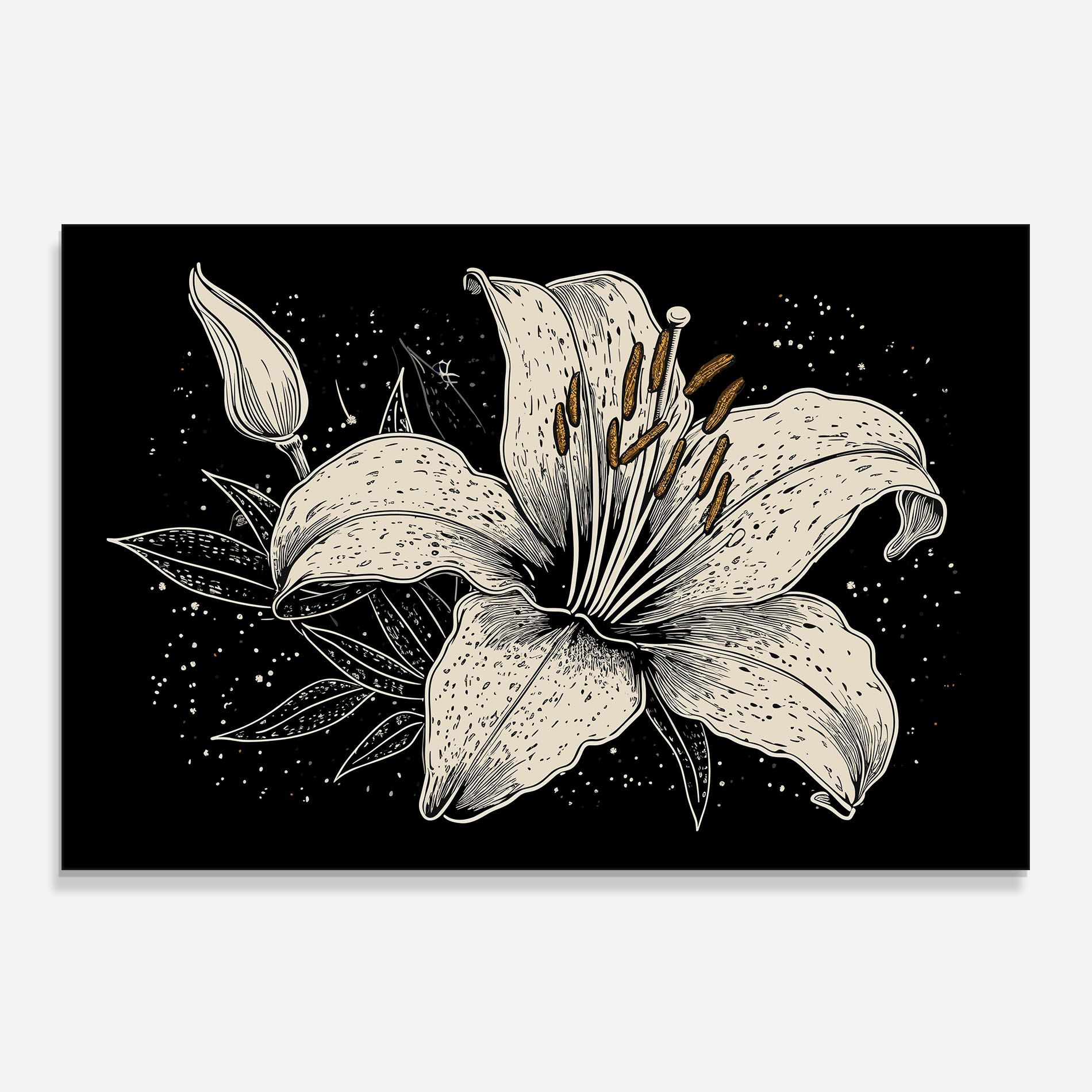 Cream Black Lily mockup 0